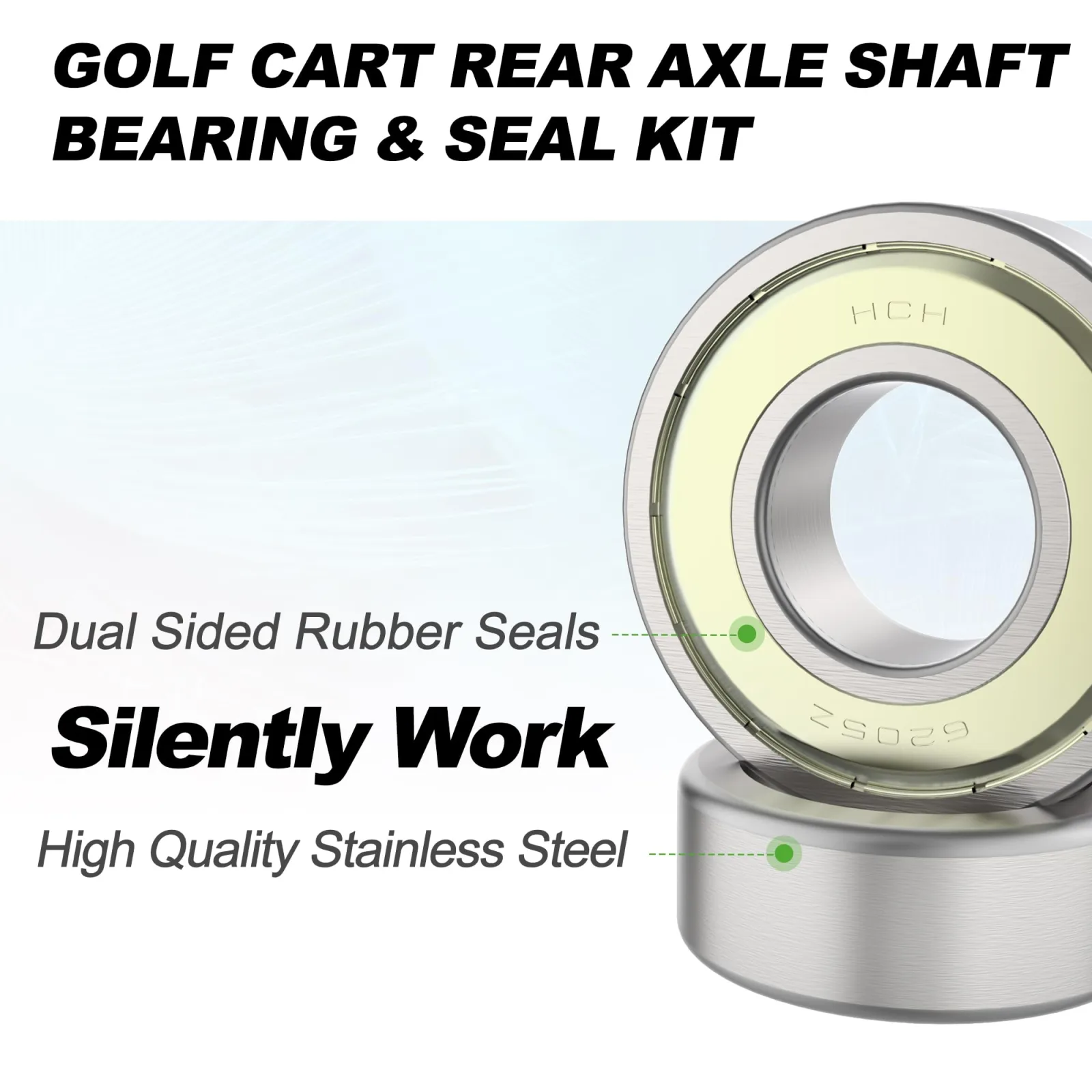 10L0L Rear Axle Bearing Kit for Club Car DS & Precedent image 3