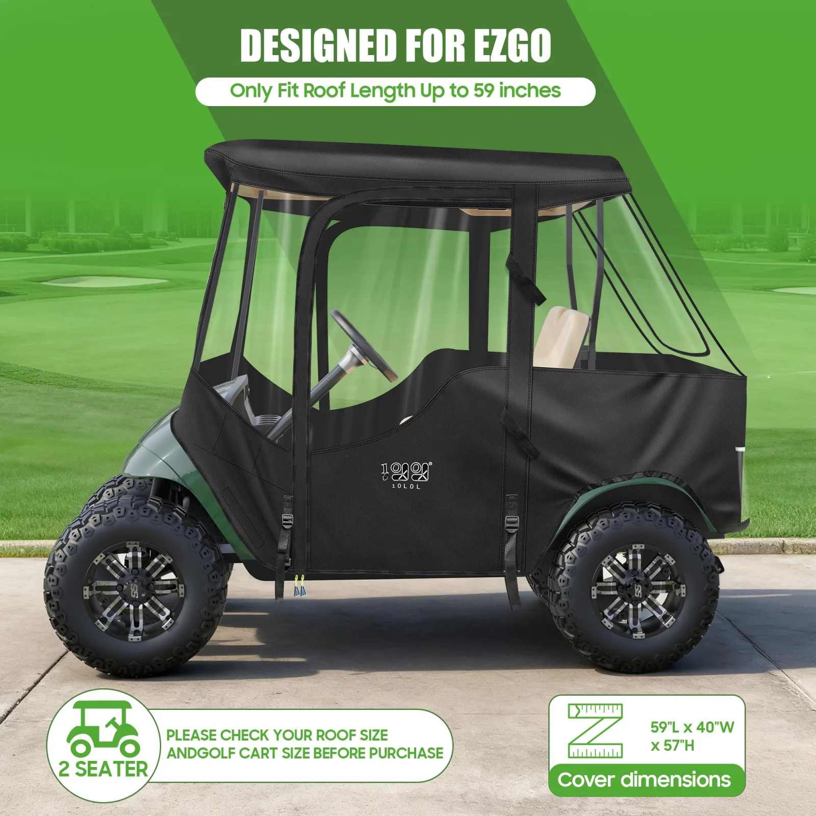 10L0L Golf Cart Enclosure for E-Z-GO TXT/RXV image 4