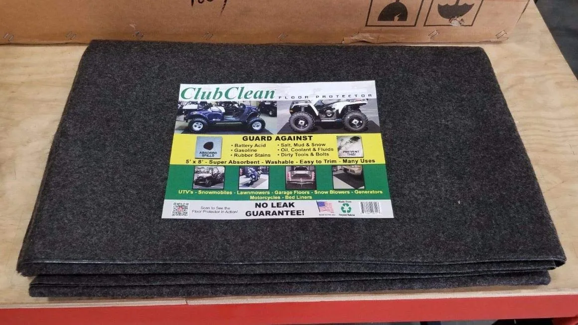 3G Club Clean Golf Cart Parking Mat 5' x 8' image 3