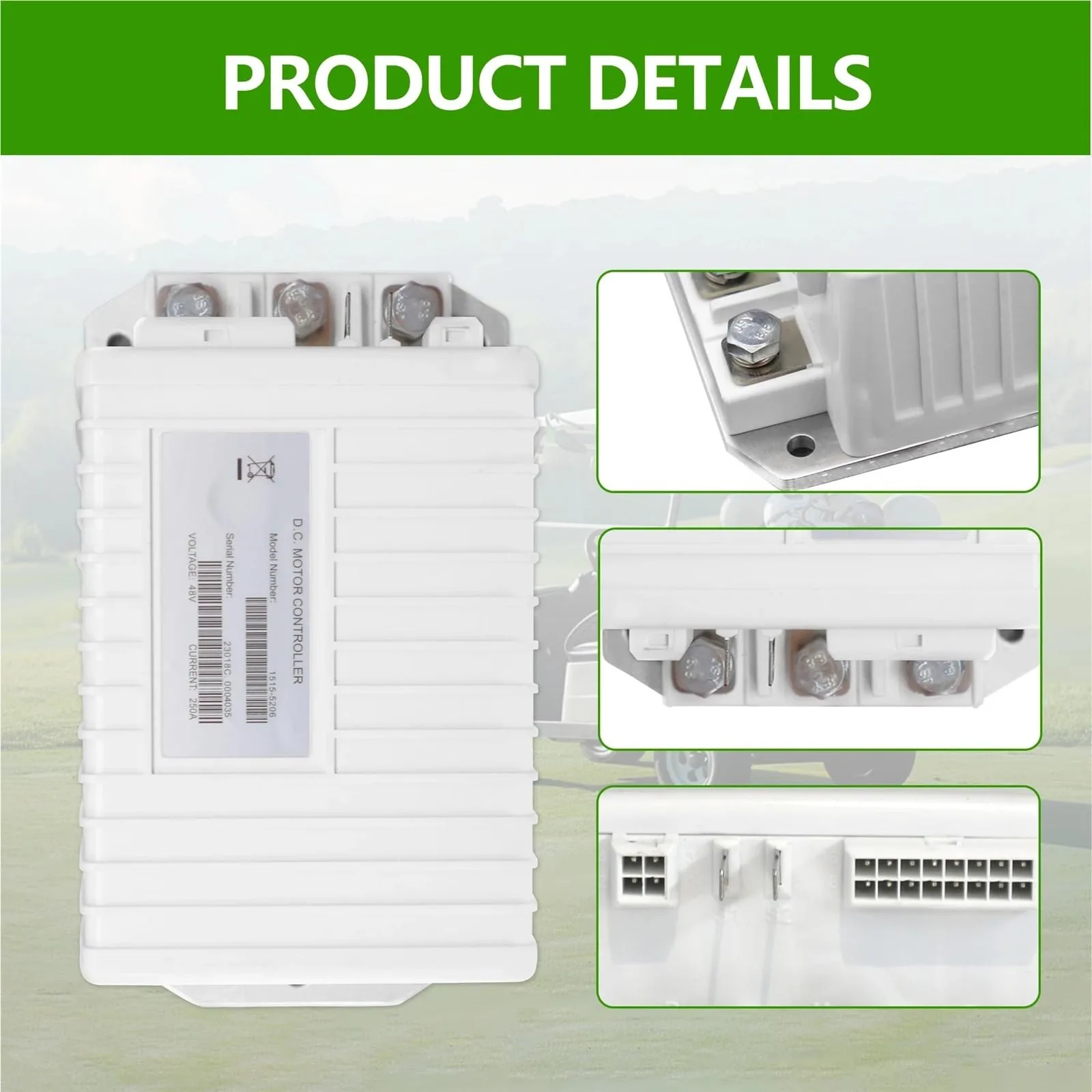 NRMGMGT 48V 250A Motor Controller 103982301 (1515-5206) — Club Car Precedent/Tempo/Onward 2014–2019 image 3