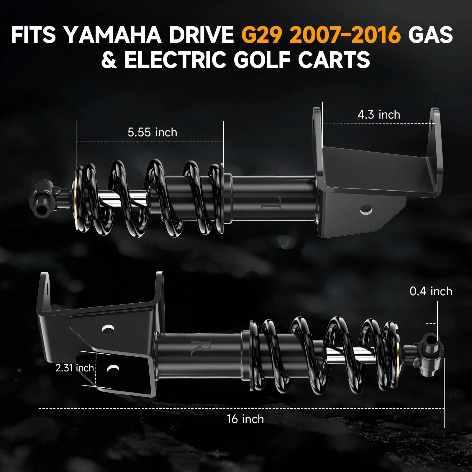 Vaccitect Front Shocks for Yamaha G29 Drive 2007-2016 image 2