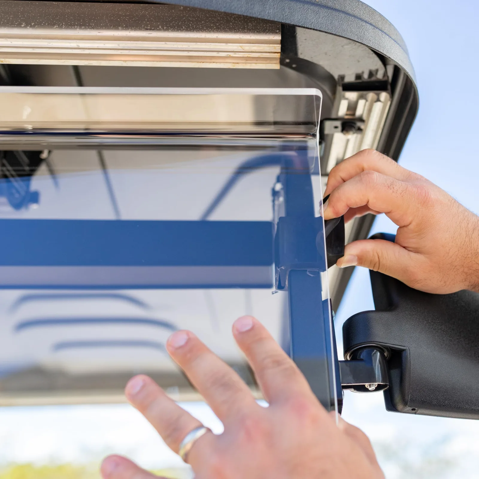 MADJAX Folding Tinted Windshield for Club Car Golf Carts image 4
