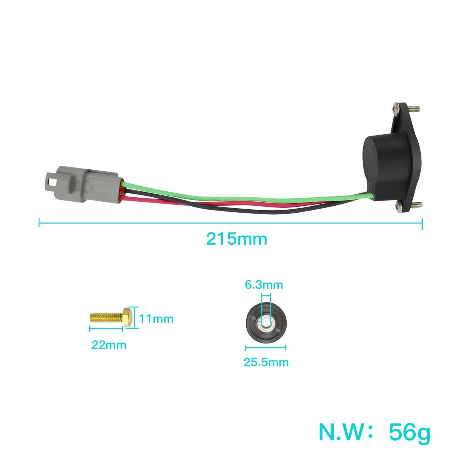 OETIBUFA 102704901 ADC KDS Golf Cart Motor Speed Sensor image 3