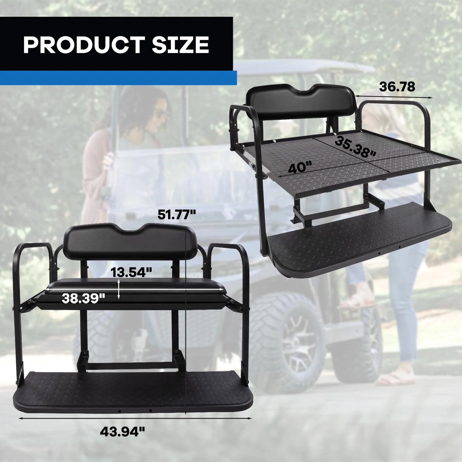 VPAHub R-RSKB Rear Seat Kit for E-Z-GO RXV image 3
