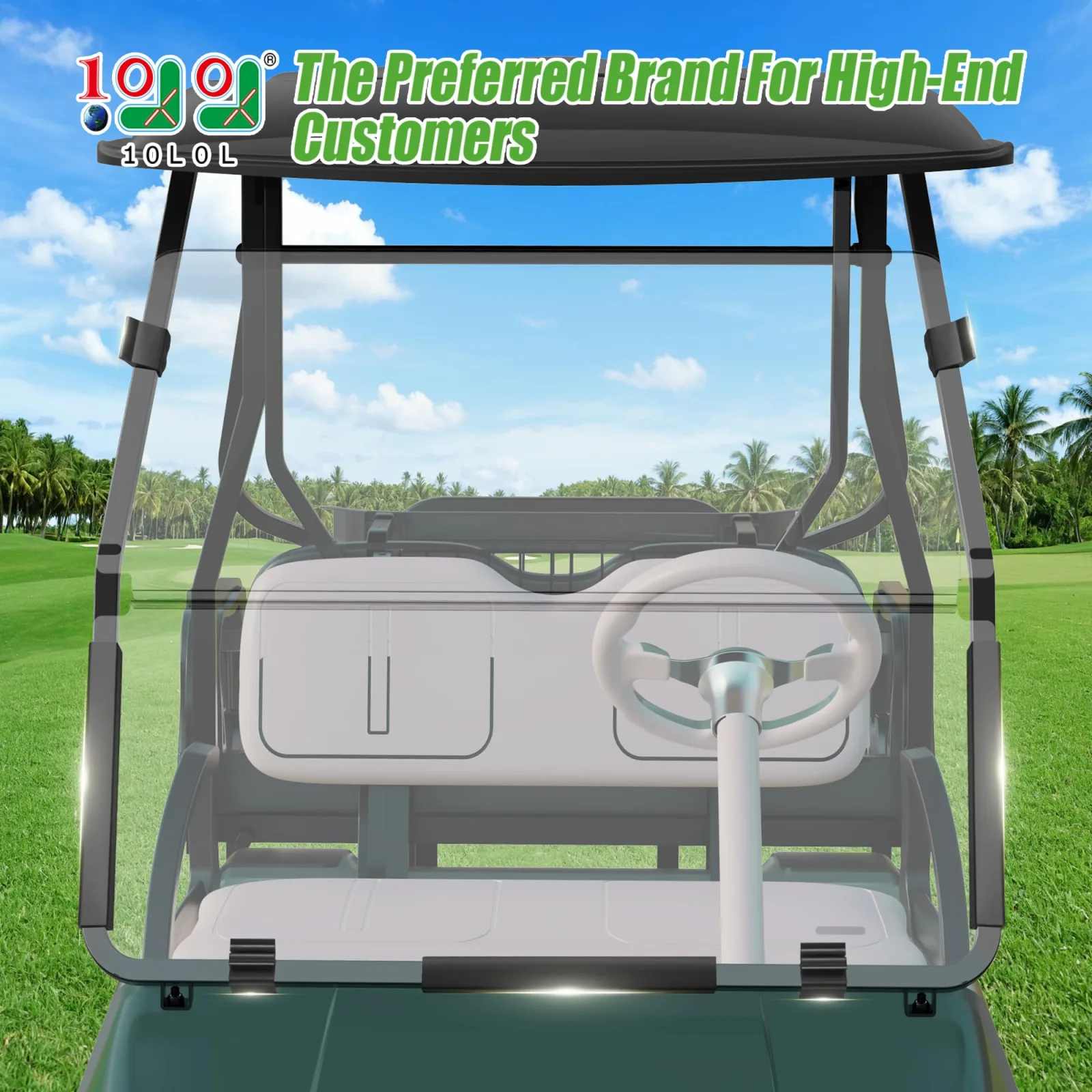 10L0L Windshield Retaining Clips for Club Car DS image 2