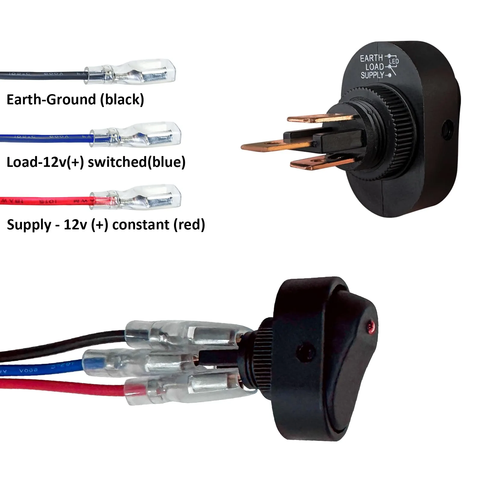 Shu-Ran 3-Pin Golf Cart Headlight Taillight Wiring Harness image 4