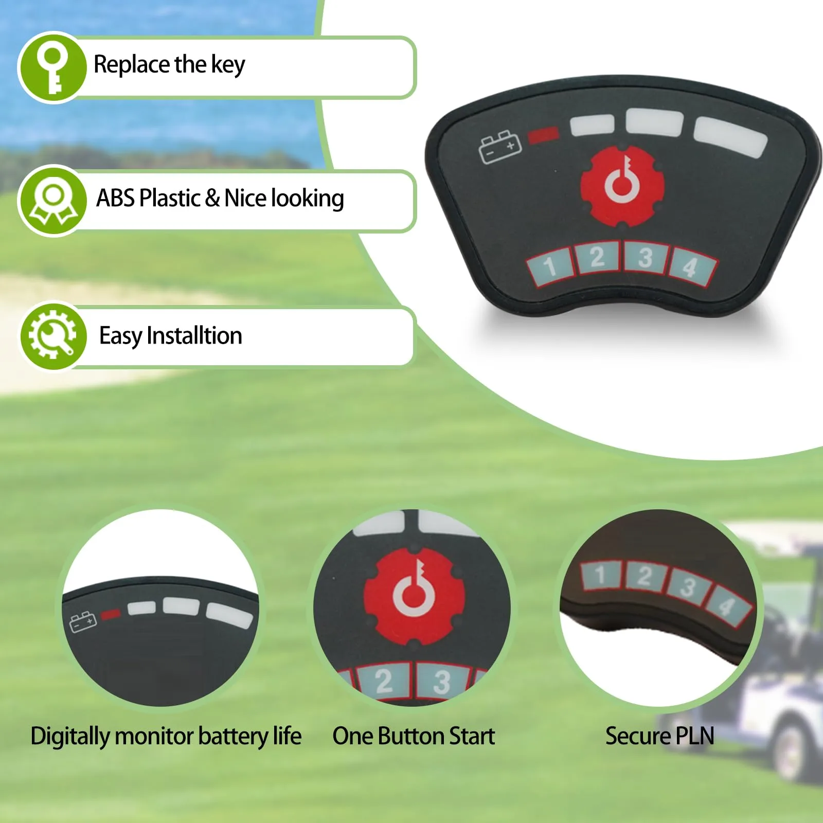 JTCMOJS Keyless Golf Cart Ignition Switch YJQDDHA image 3