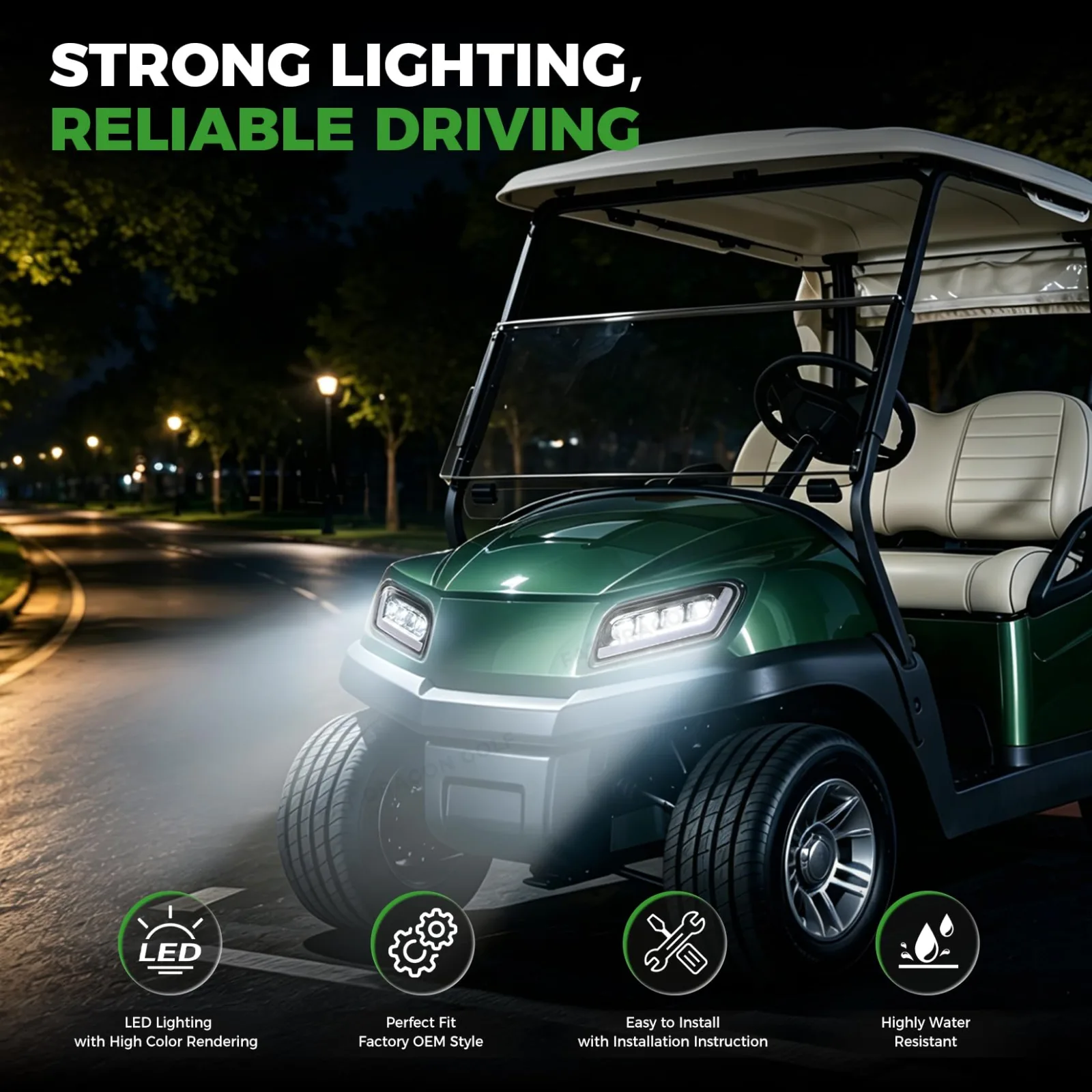 Panglong LED Light Kit for Club Car Tempo Golf Cart image 2