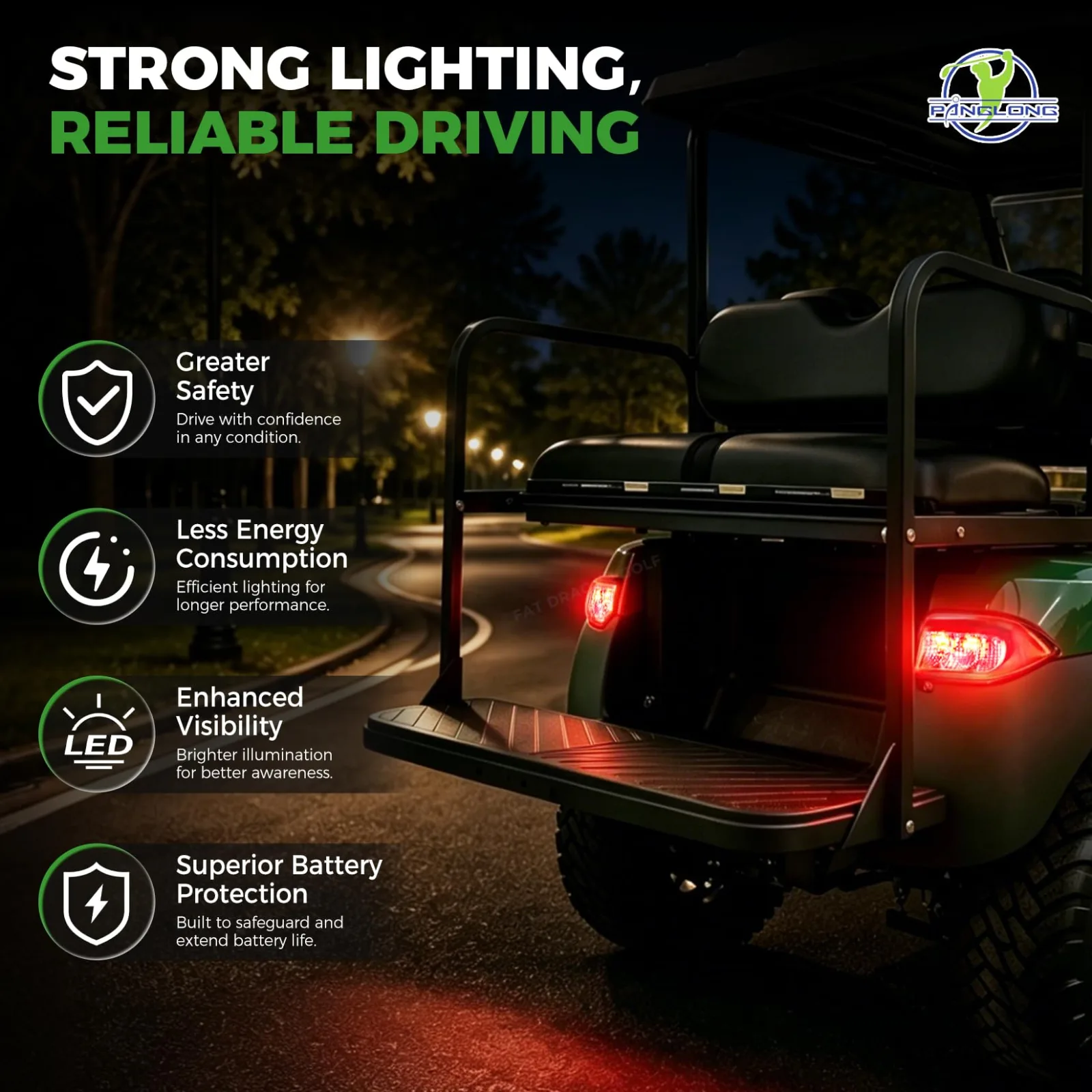 Panglong LED Light Kit for Club Car Tempo Golf Cart image 3