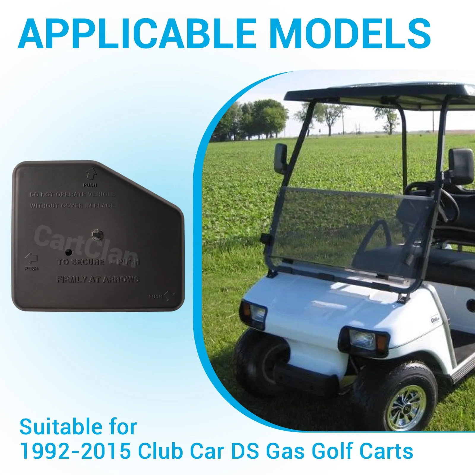 CartClan Electrical Box Cover for Club Car DS Gas Carts image 2