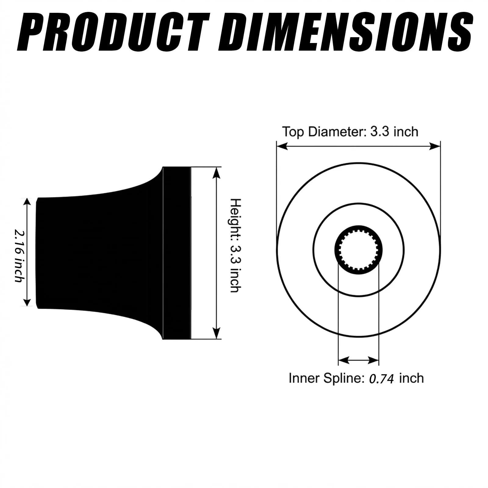 HOGUCAL Steering Wheel Adapter for Club Car DS image 3