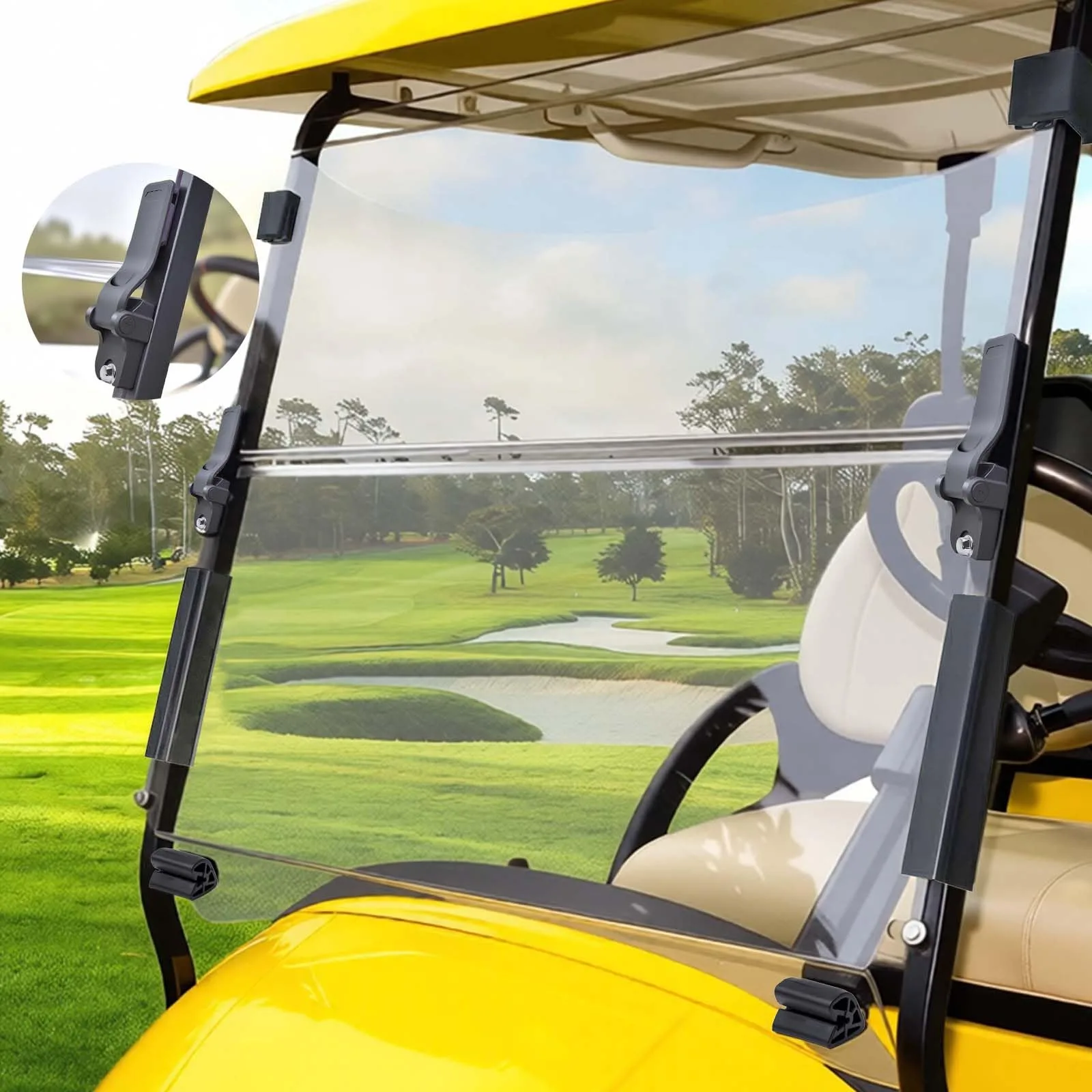 CasCartCade Club Car Precedent Folding Windshield 5mm
