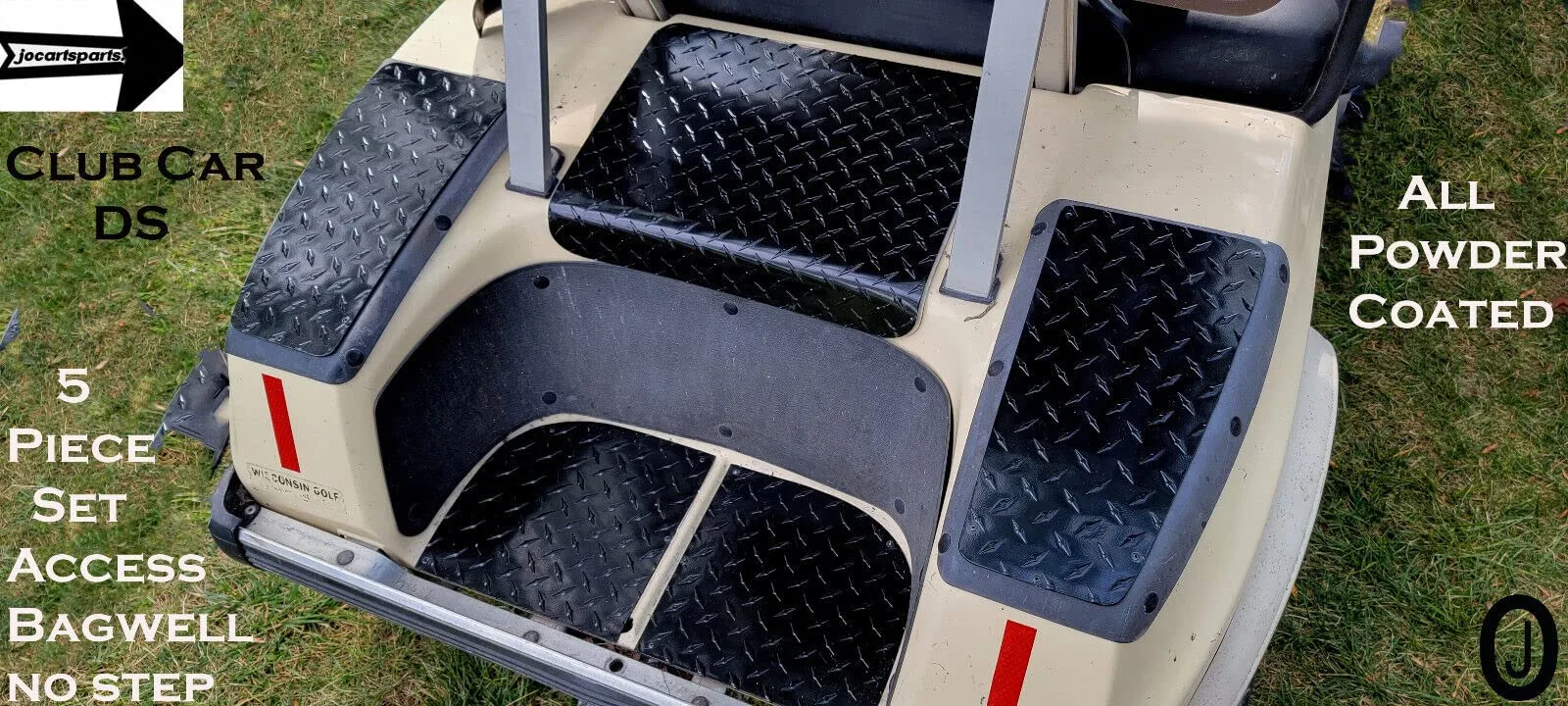 Club Car DS 5-Piece Aluminum Access Panel Cover Set image 4