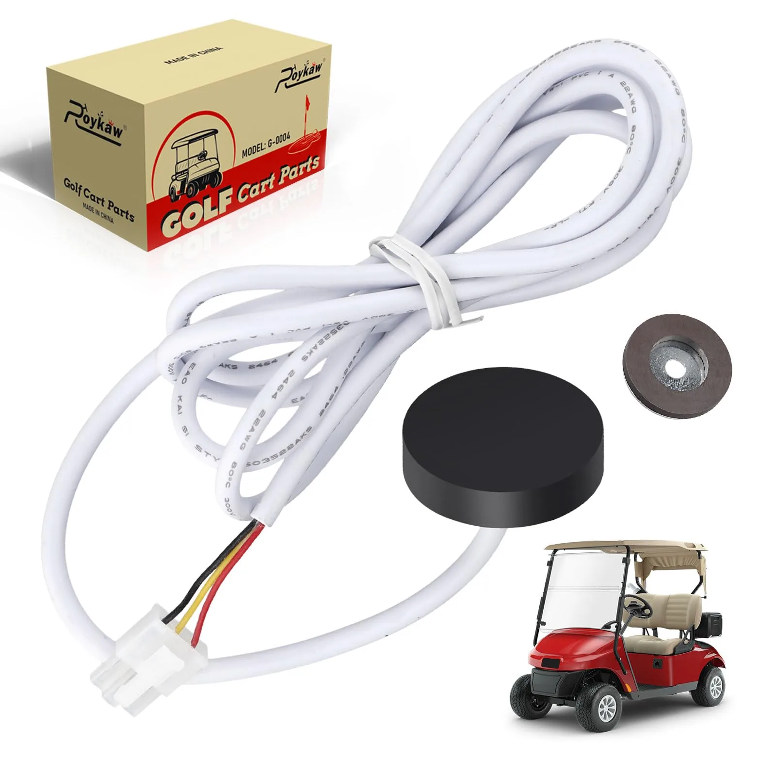 Roykaw 36V Golf Cart Speed Sensor with Magnet G-0646