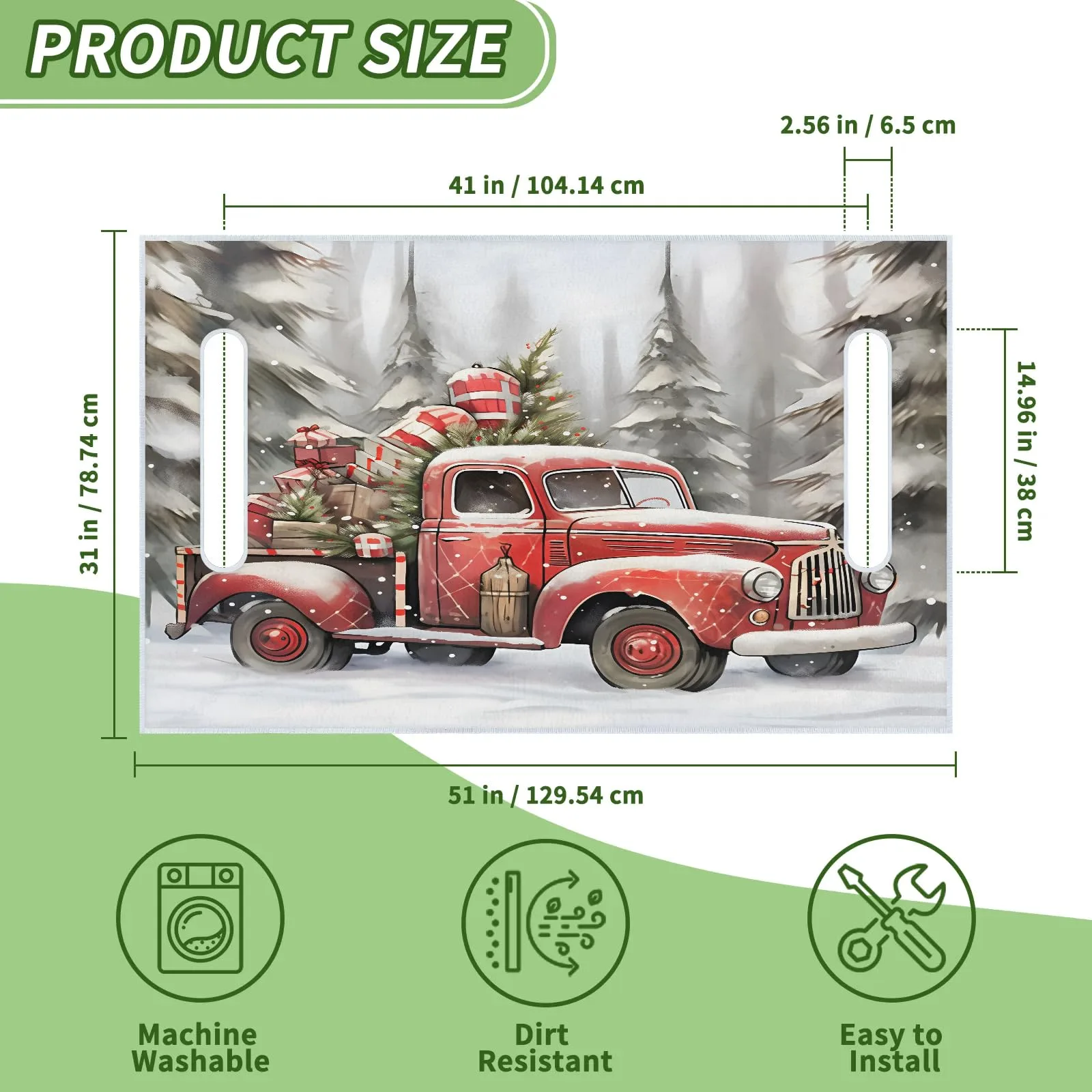 Tiveruda Golf Cart Seat Cover for Double Seats 51 x 31 in image 2