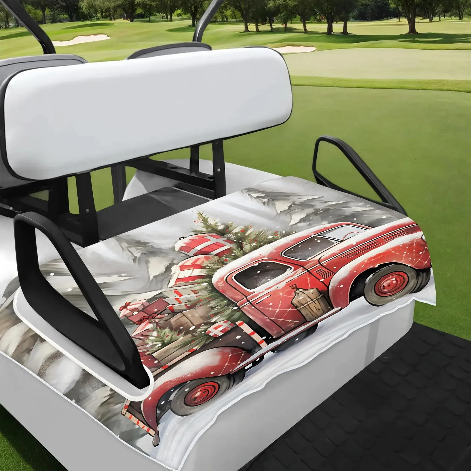 Tiveruda Golf Cart Seat Cover for Double Seats 51 x 31 in