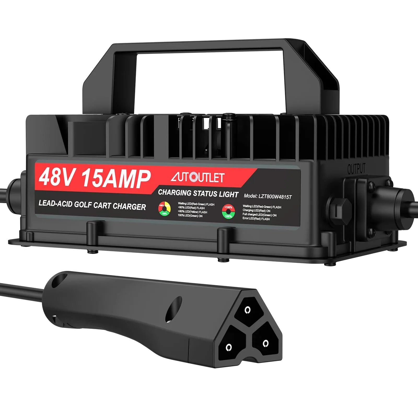 AUTOUTLET 48V 15A Charger for E-Z-GO RXV & TXT