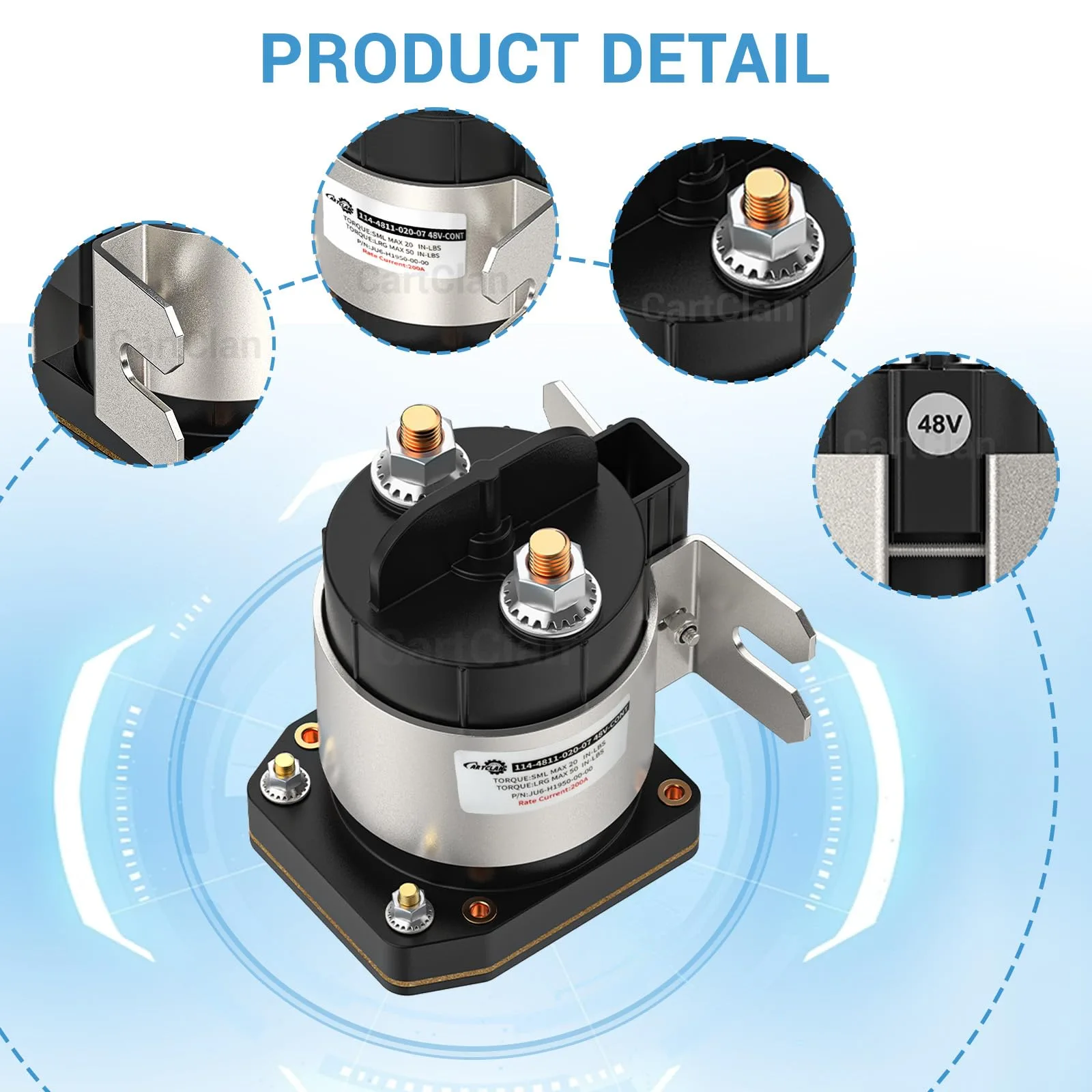CartClan 48V Solenoid for Yamaha G22 G29 Drive image 4