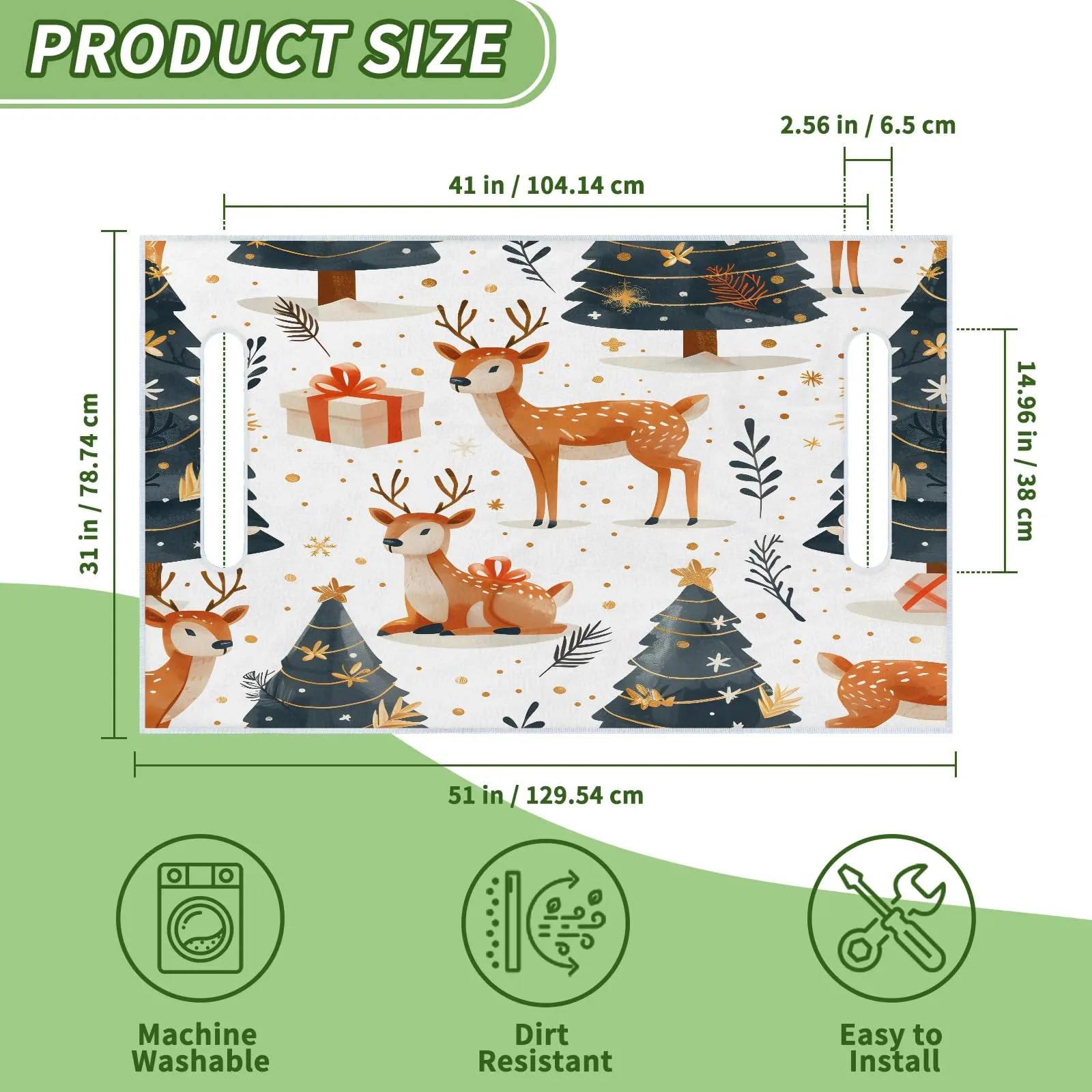 Tiveruda Golf Cart Seat Cover for Double Seats 51 x 31 in image 2