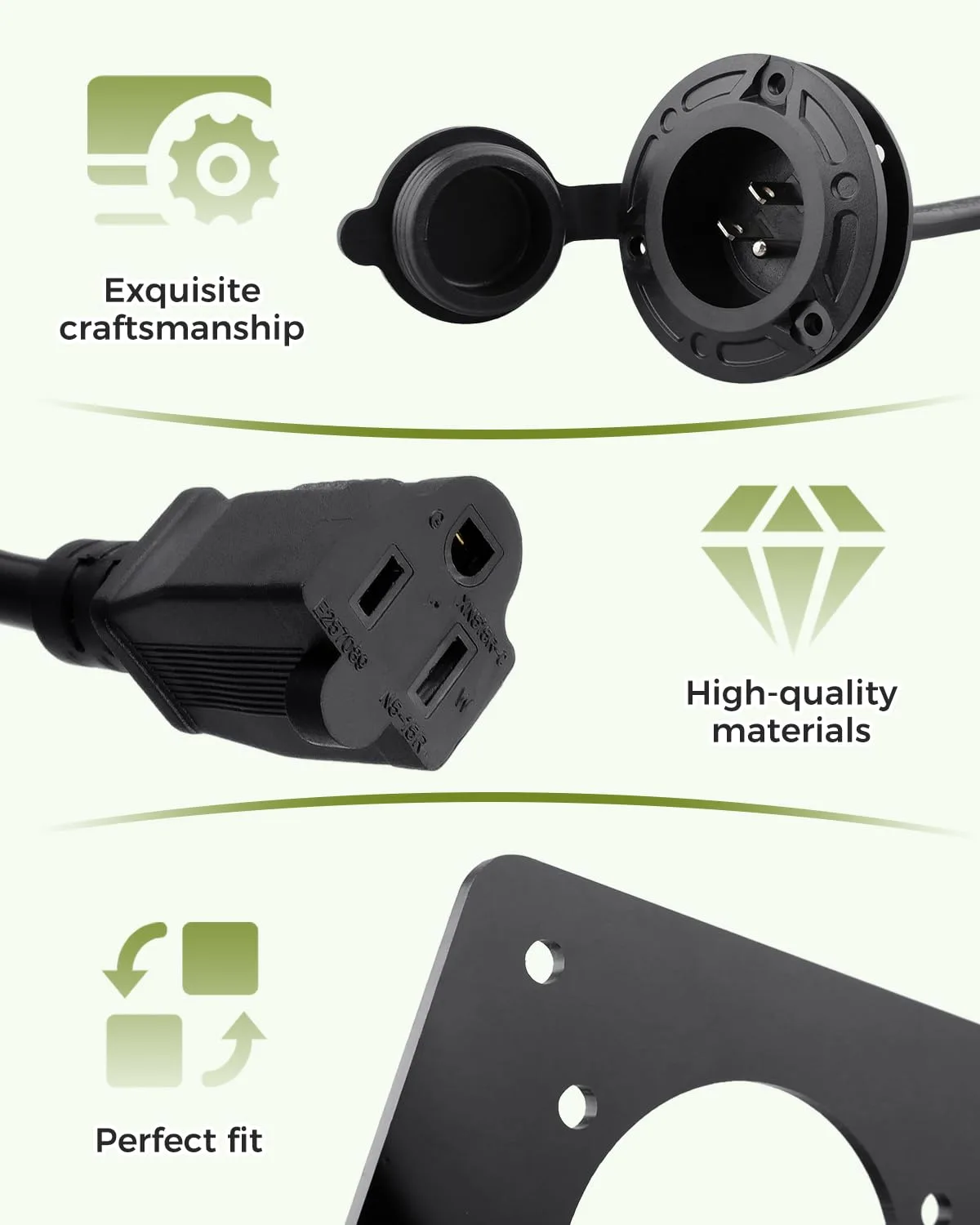 Fozipamy E-Z-GO TXT36 Charger Port Adapter image 3