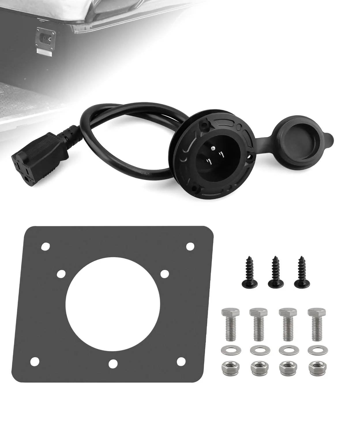 Fozipamy E-Z-GO TXT36 Charger Port Adapter