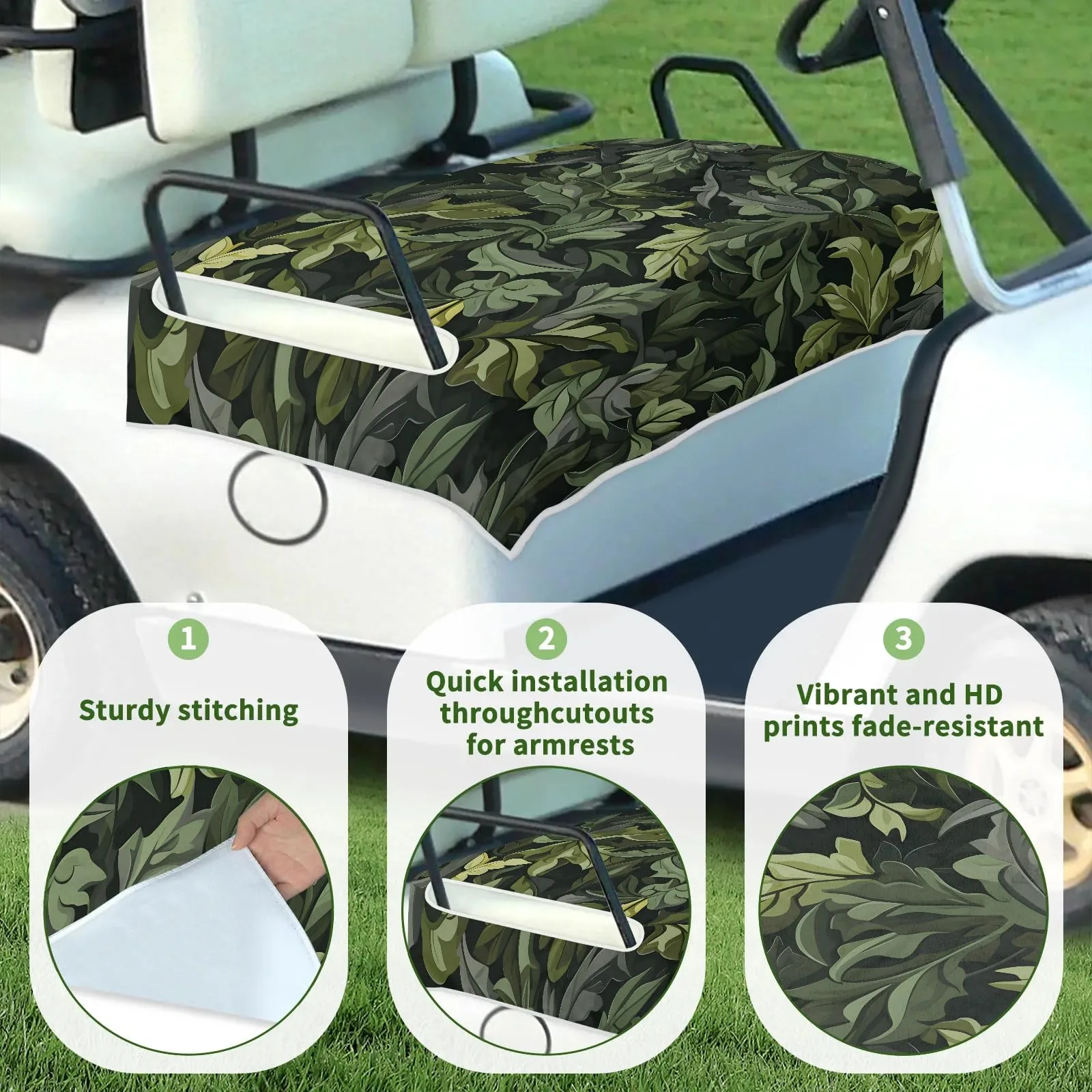 Tiveruda Golf Cart Seat Cover Blanket, 51 x 31 in image 3