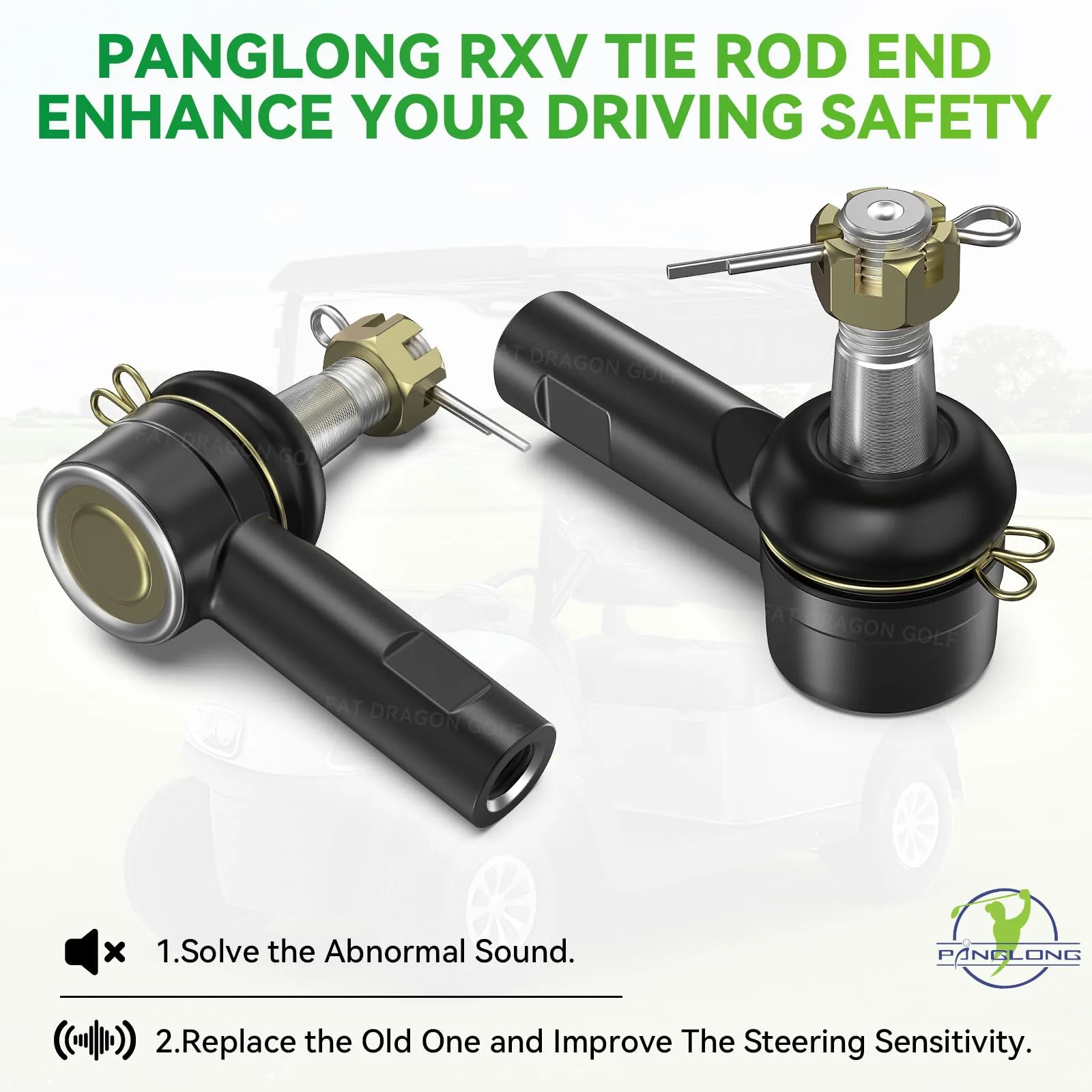 Panglong Tie Rod Ends for E-Z-GO RXV, OEM 604614 image 3