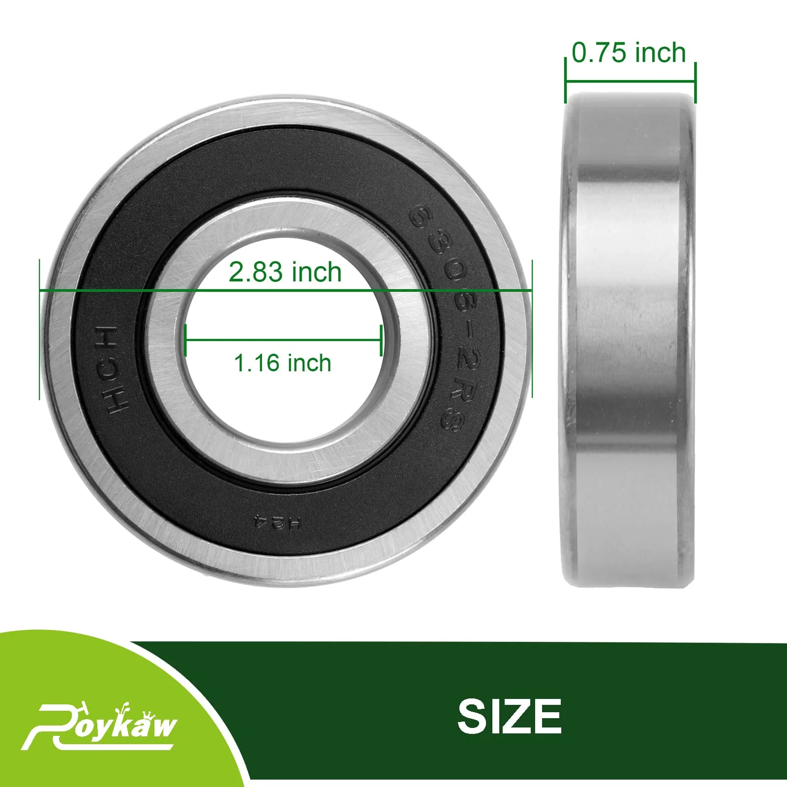 Roykaw G-0143 Rear Axle Bearing for Yamaha G29/Drive image 4