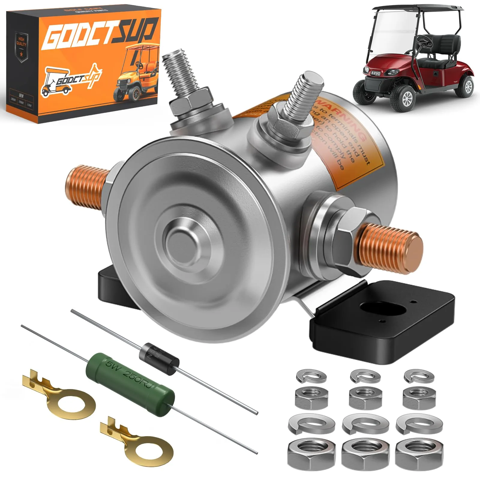 GODCTSUP 36V Solenoid Kit for E-Z-GO TXT & Marathon