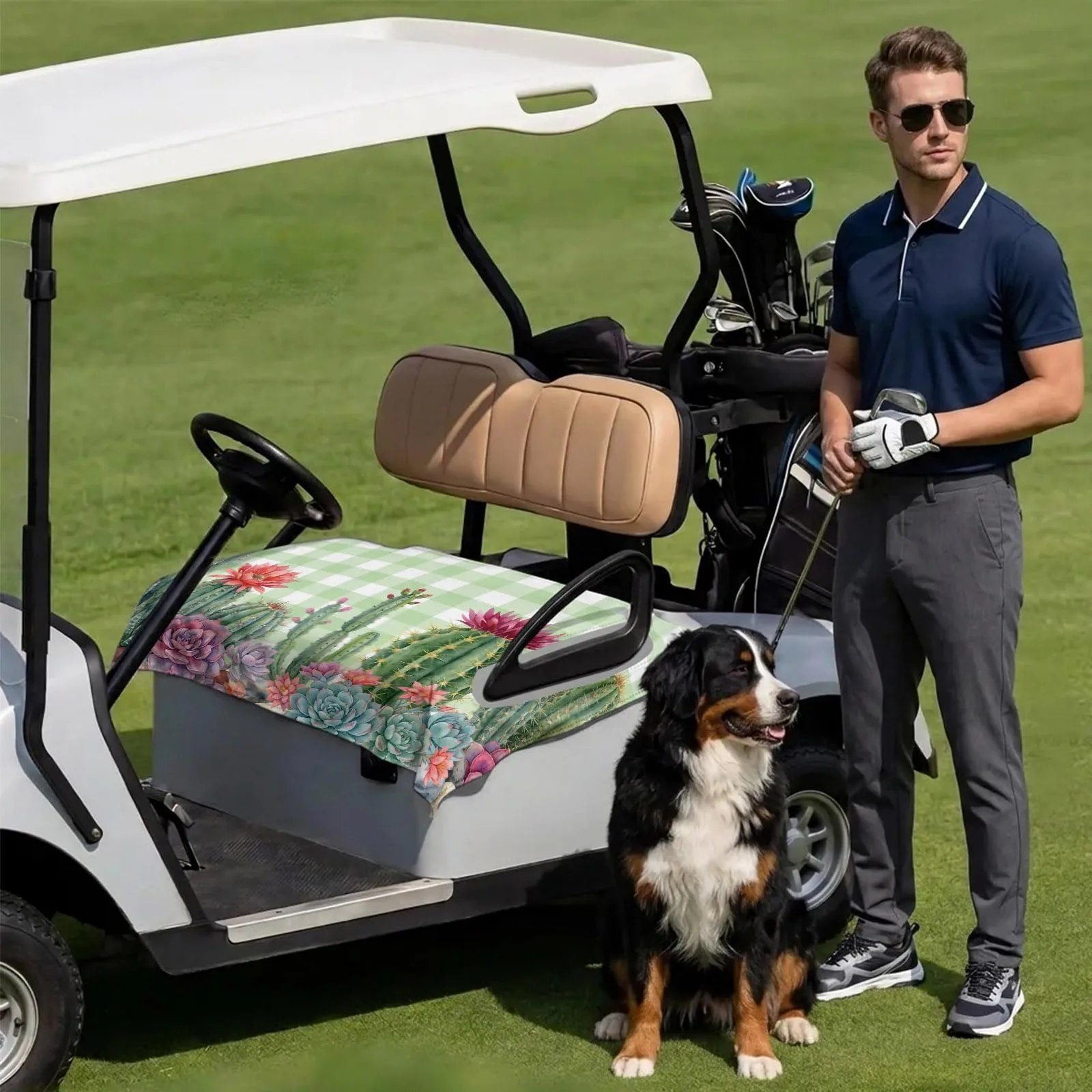 DecorLovee Golf Cart Seat Cover 51 x 31 Inch image 3