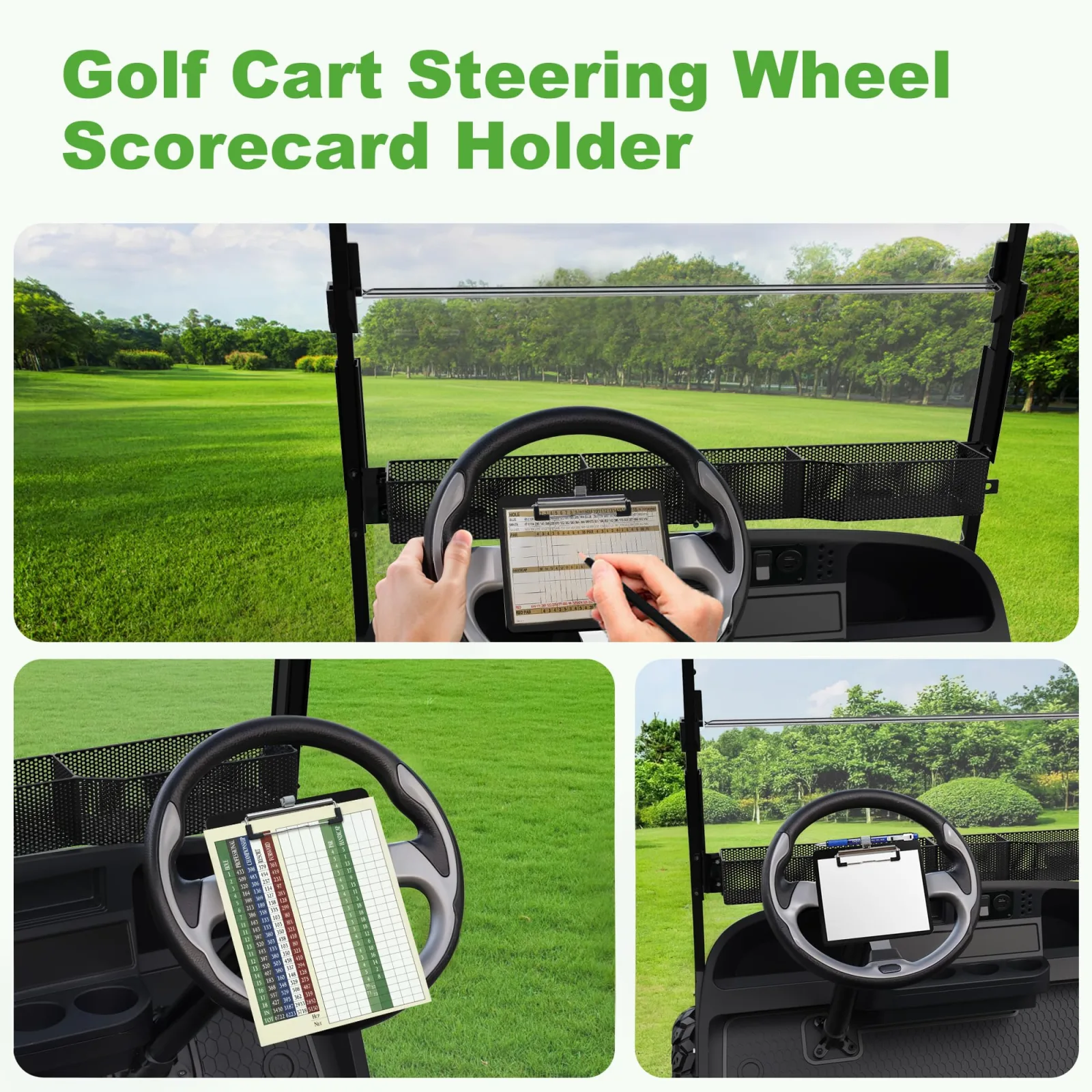 10L0L Golf Cart Scorecard Holder for Yamaha, E-Z-GO & Club Car image 3