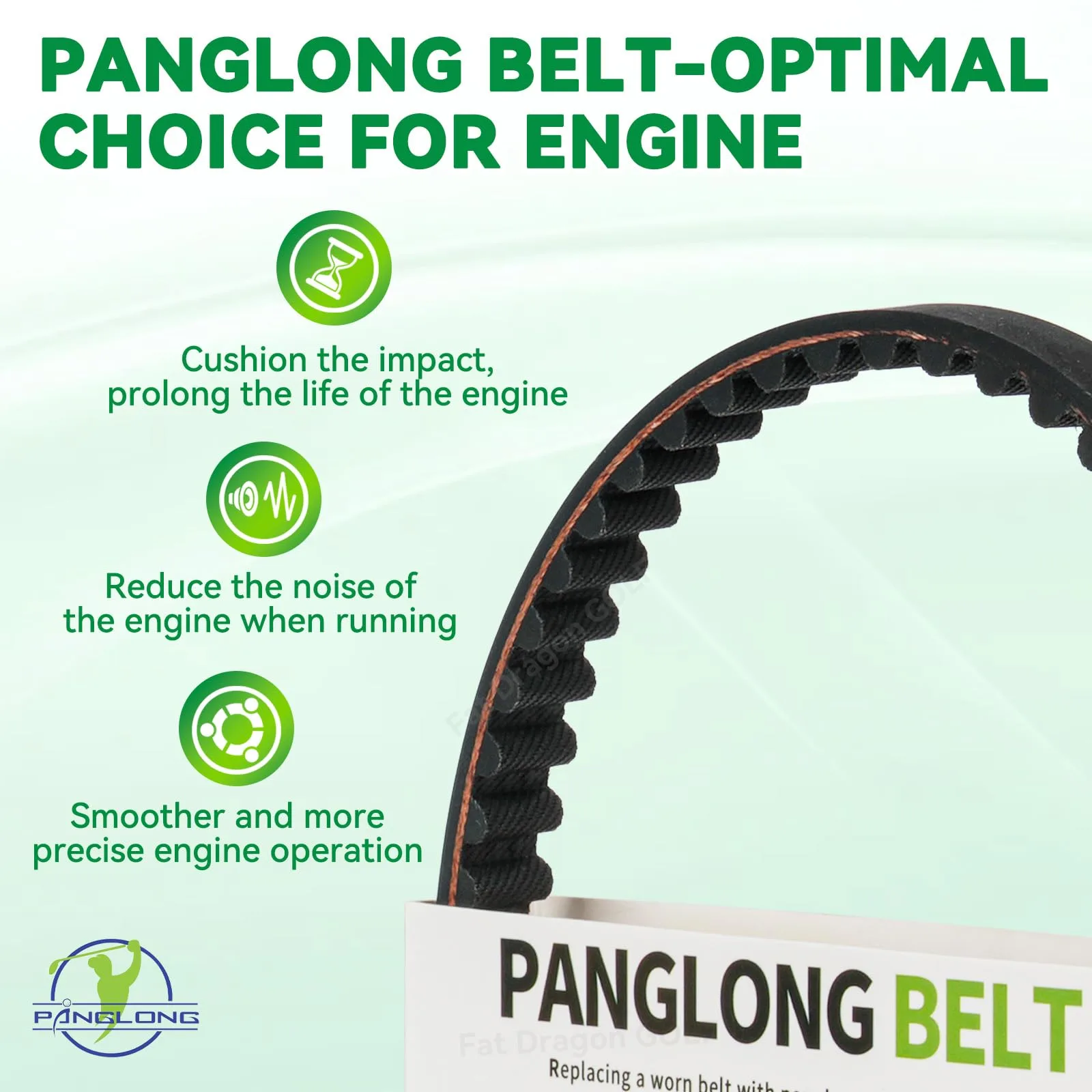 Panglong Timing Belt for E-Z-GO Gas Golf Carts 26626-G01 image 2