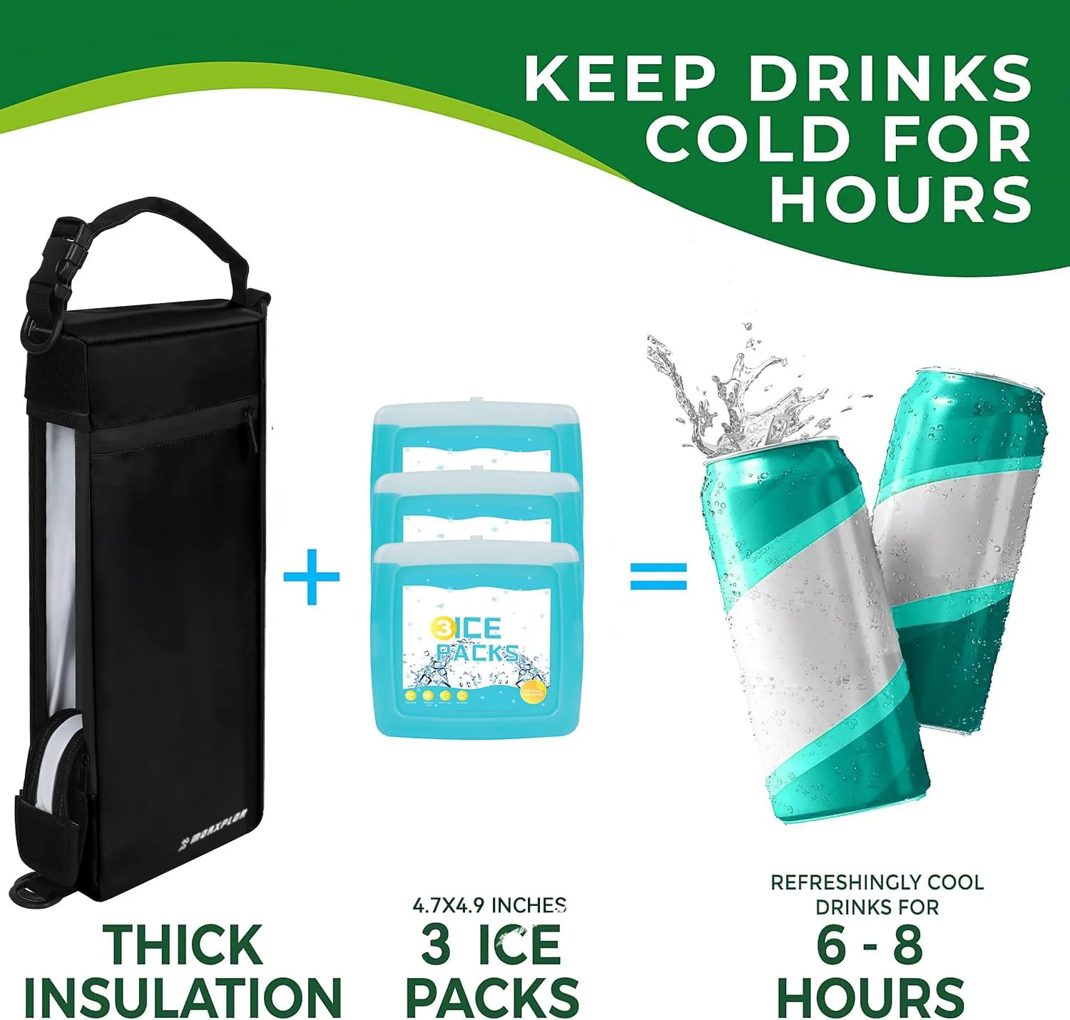 MORXPLOR 6-Can Insulated Golf Cooler Bag Sleeve (5L) image 2