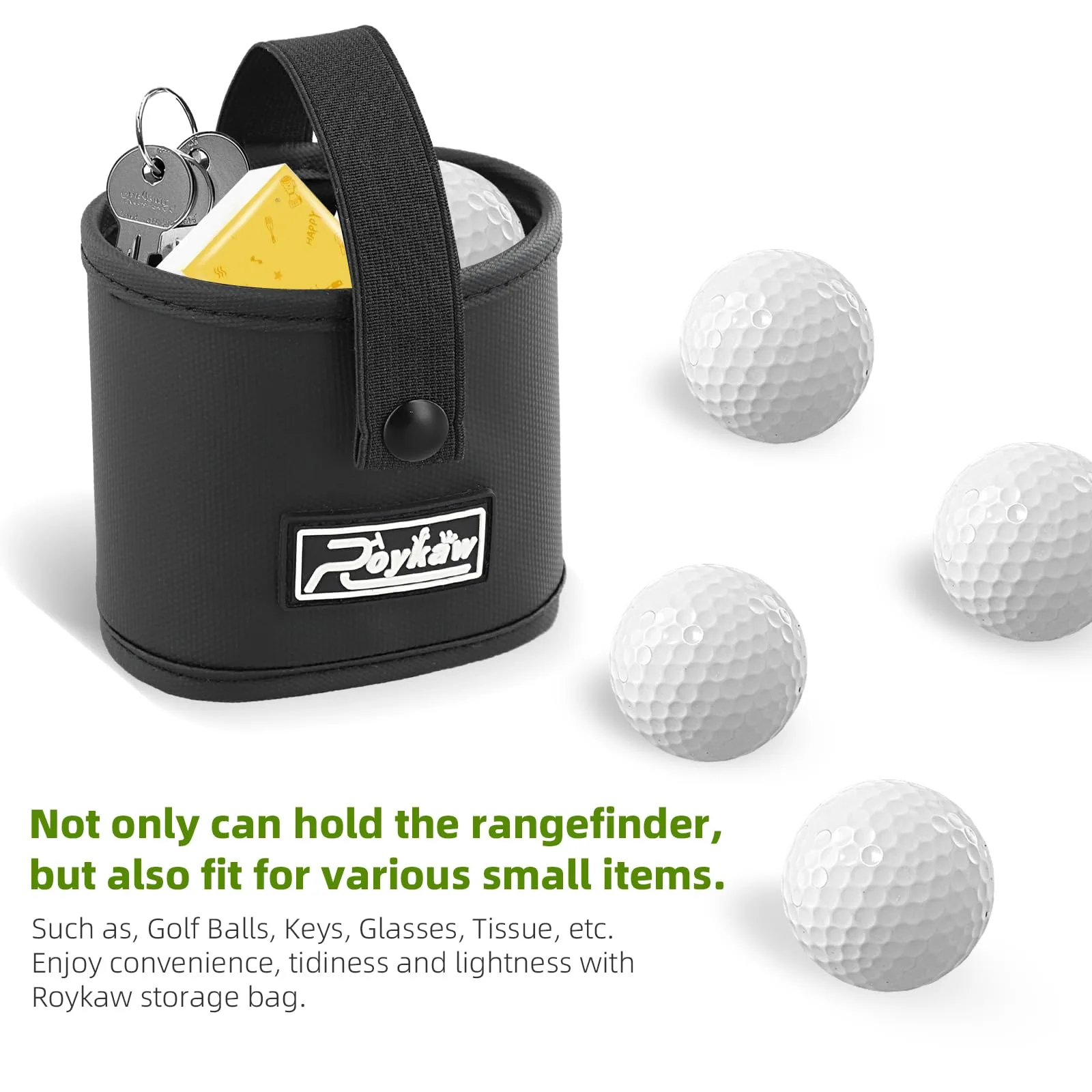 Roykaw G-0588 Golf Cart Rangefinder Pouch Mount image 2