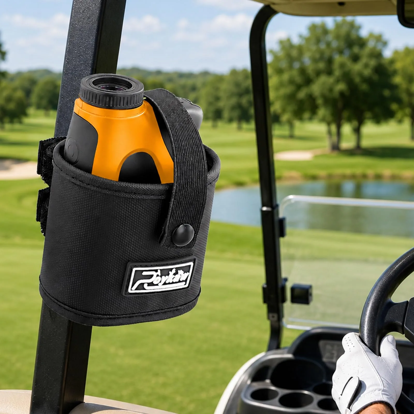 Roykaw G-0588 Golf Cart Rangefinder Pouch Mount