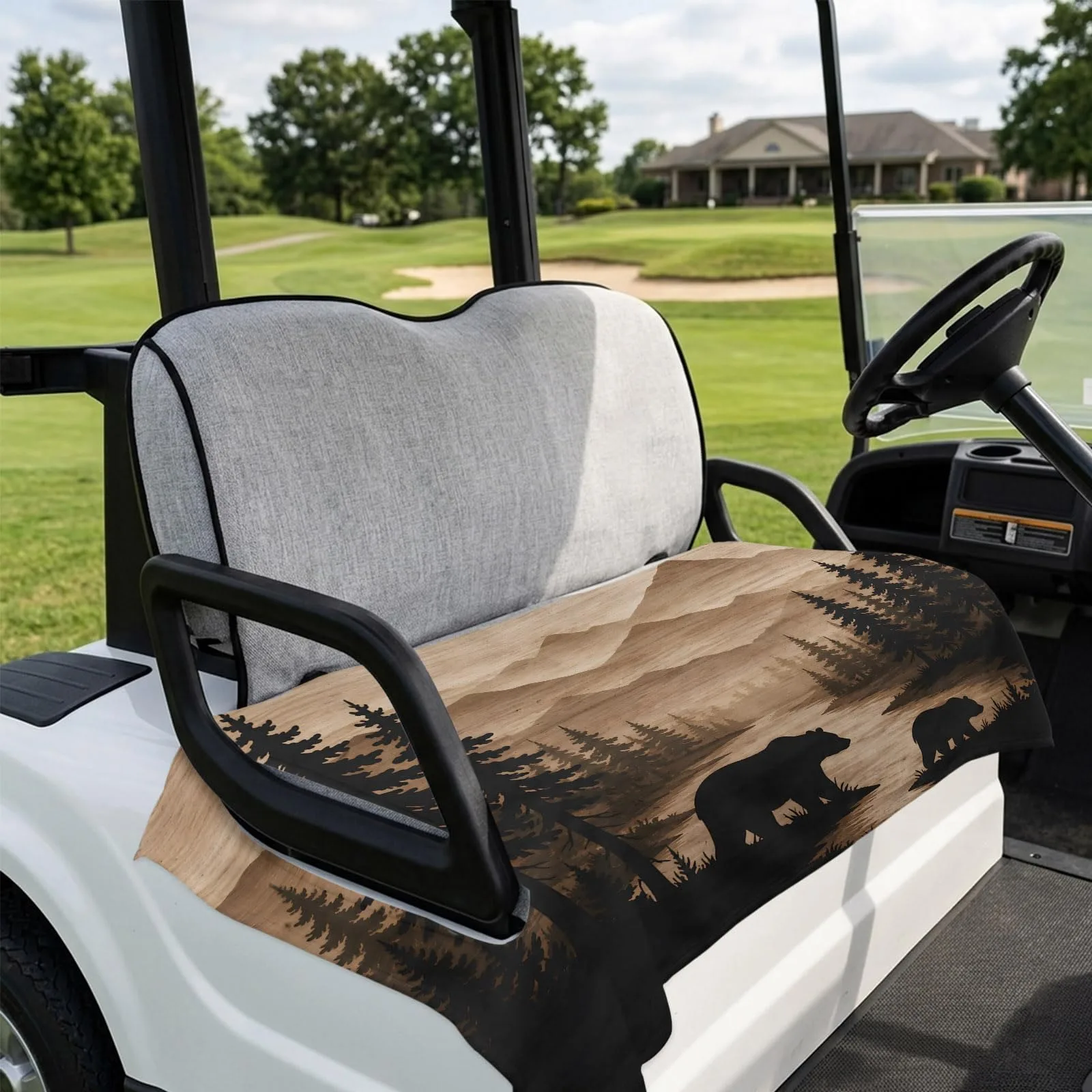 DecorLovee Golf Cart Seat Cover, 51 x 31 in Microfiber image 4
