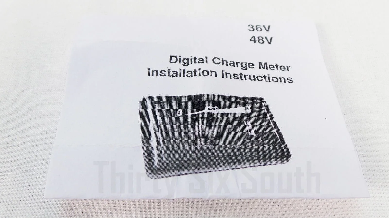 Fat Cat Golf 36V Digital Charge Meter (Rectangular) FCG-36v-Meter-Rect image 2