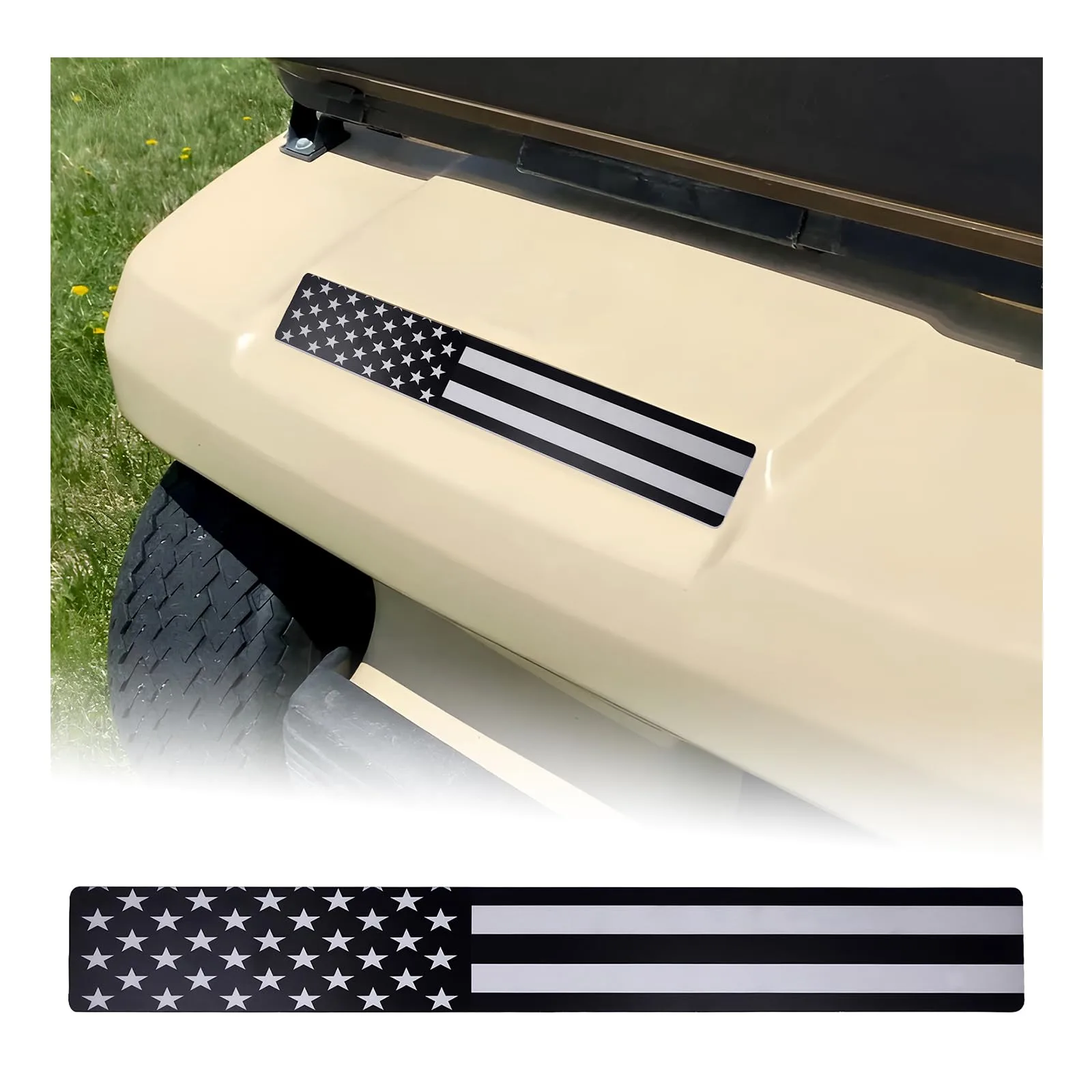 Alicatong American Flag Front Name Plate Insert for Club Car DS & Carryall - 1014198