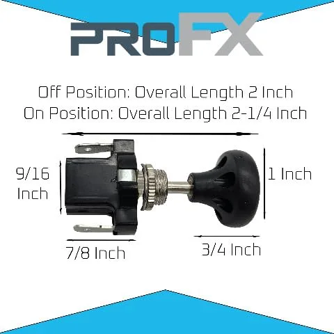 PROFX PFX5005 12V Golf Cart Headlight Switch image 2
