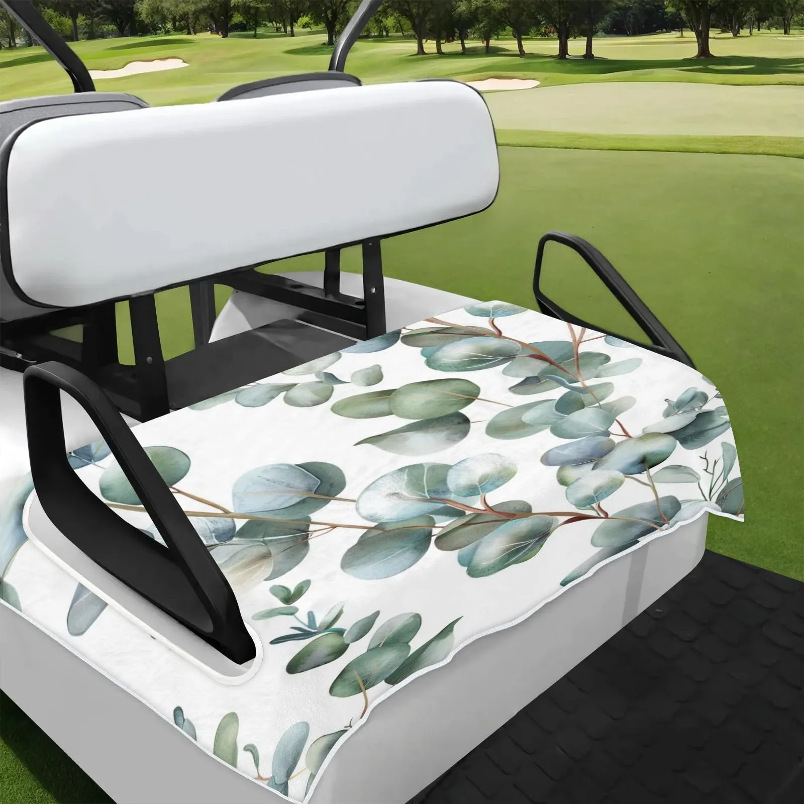 Tiveruda Eucalyptus Golf Cart Seat Cover for Double Seats