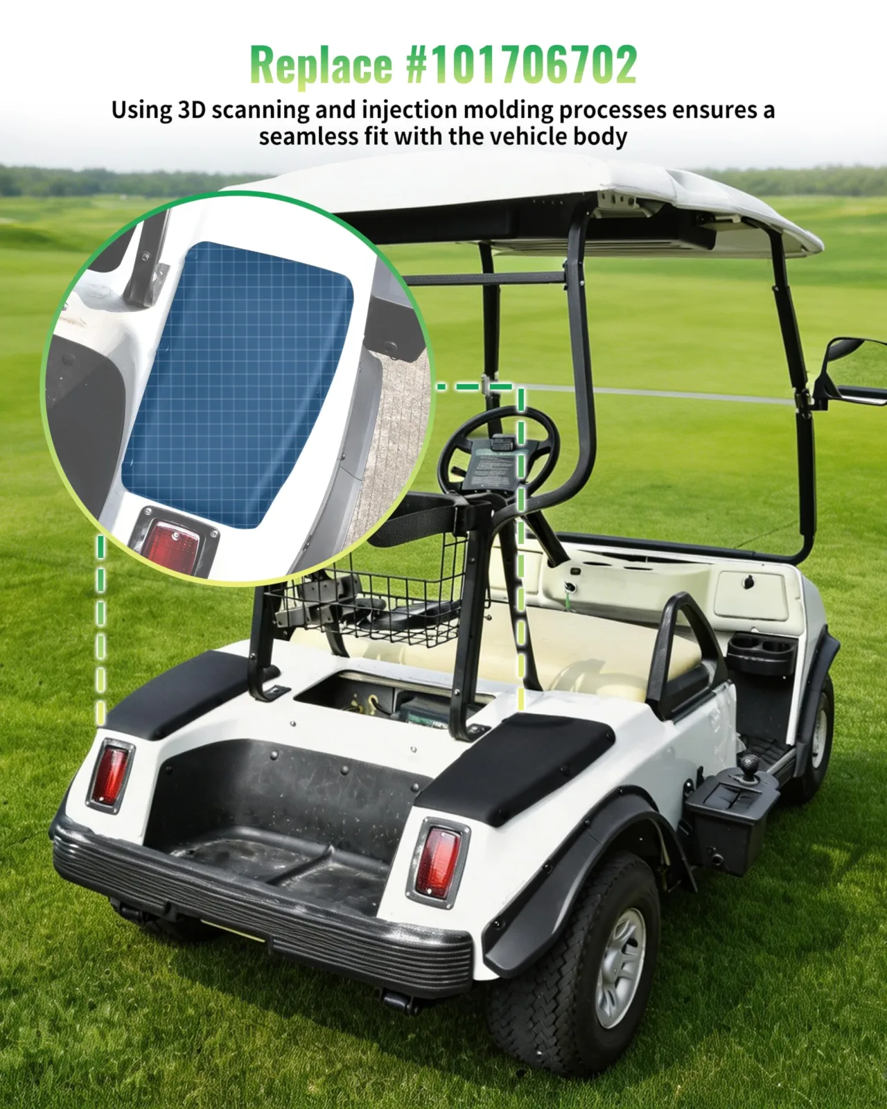 LDETXY Rear Scuff Guards for Club Car DS 1981+ image 2