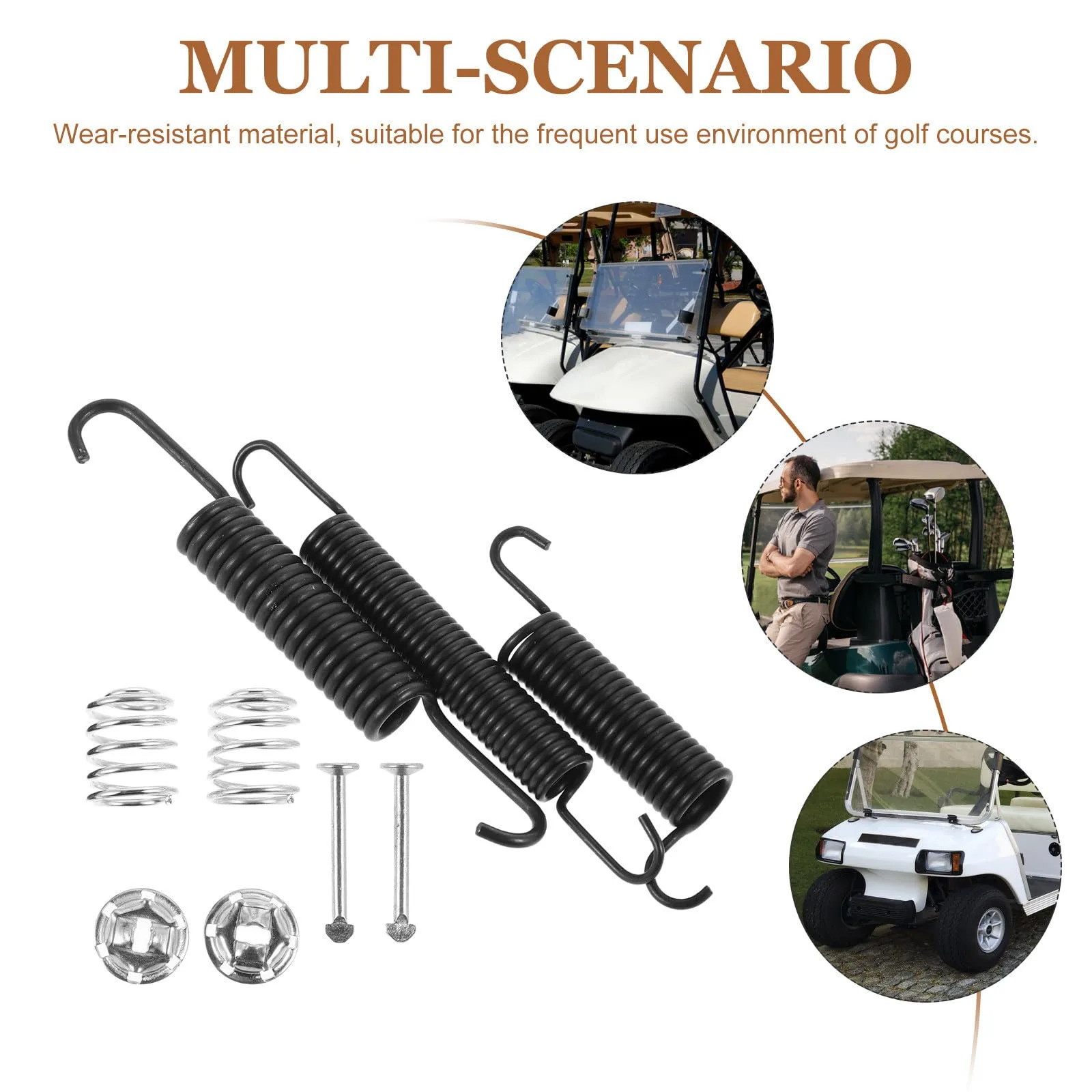 Zerodeko Club Car Golf Cart Brake Return Spring Kit image 3