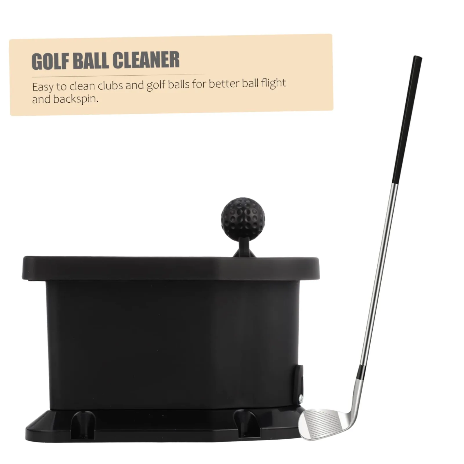 YARNOW Manual Golf Ball and Club Cleaner - Black image 3