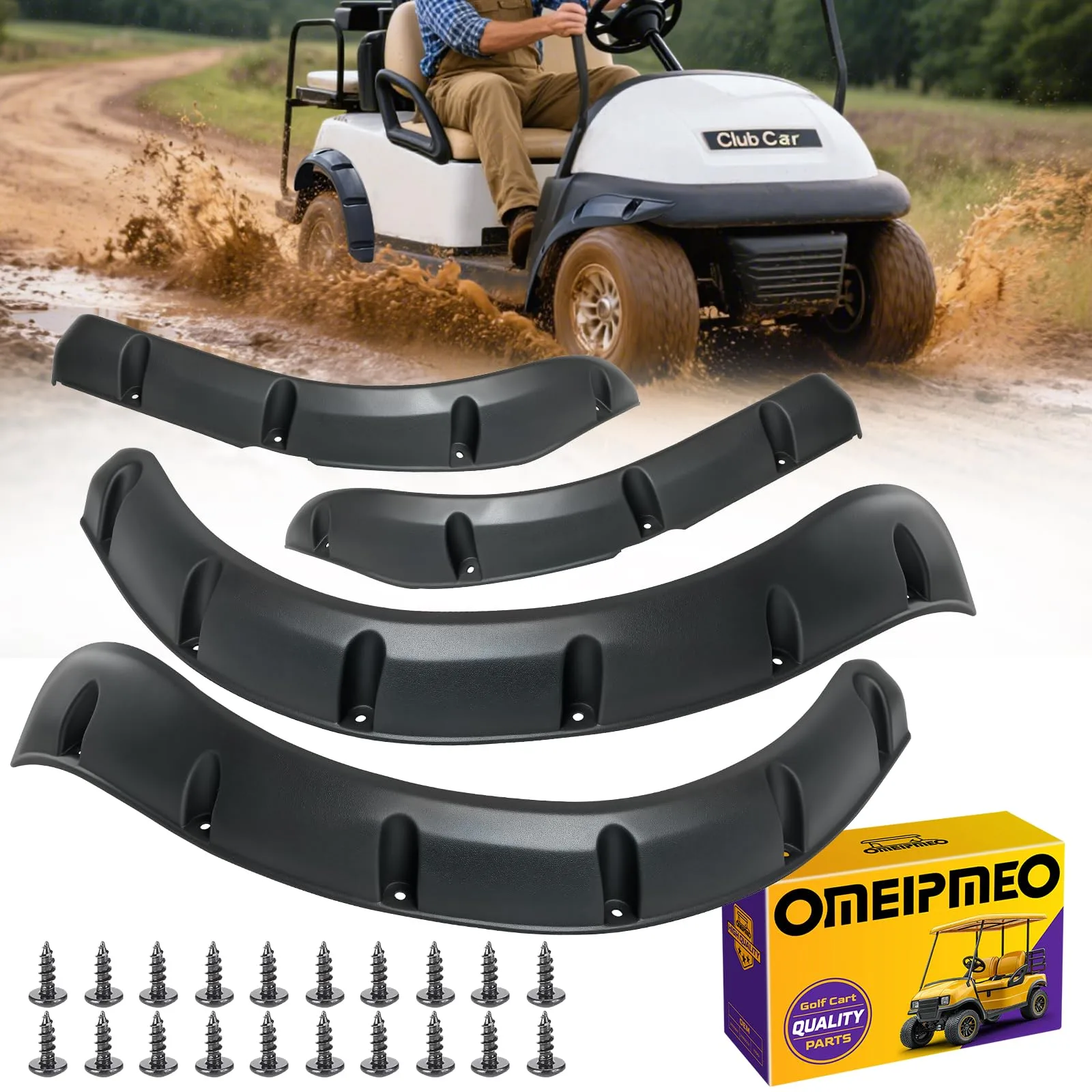 OMEIPMEO Fender Flares for 2004-Up Club Car Precedent