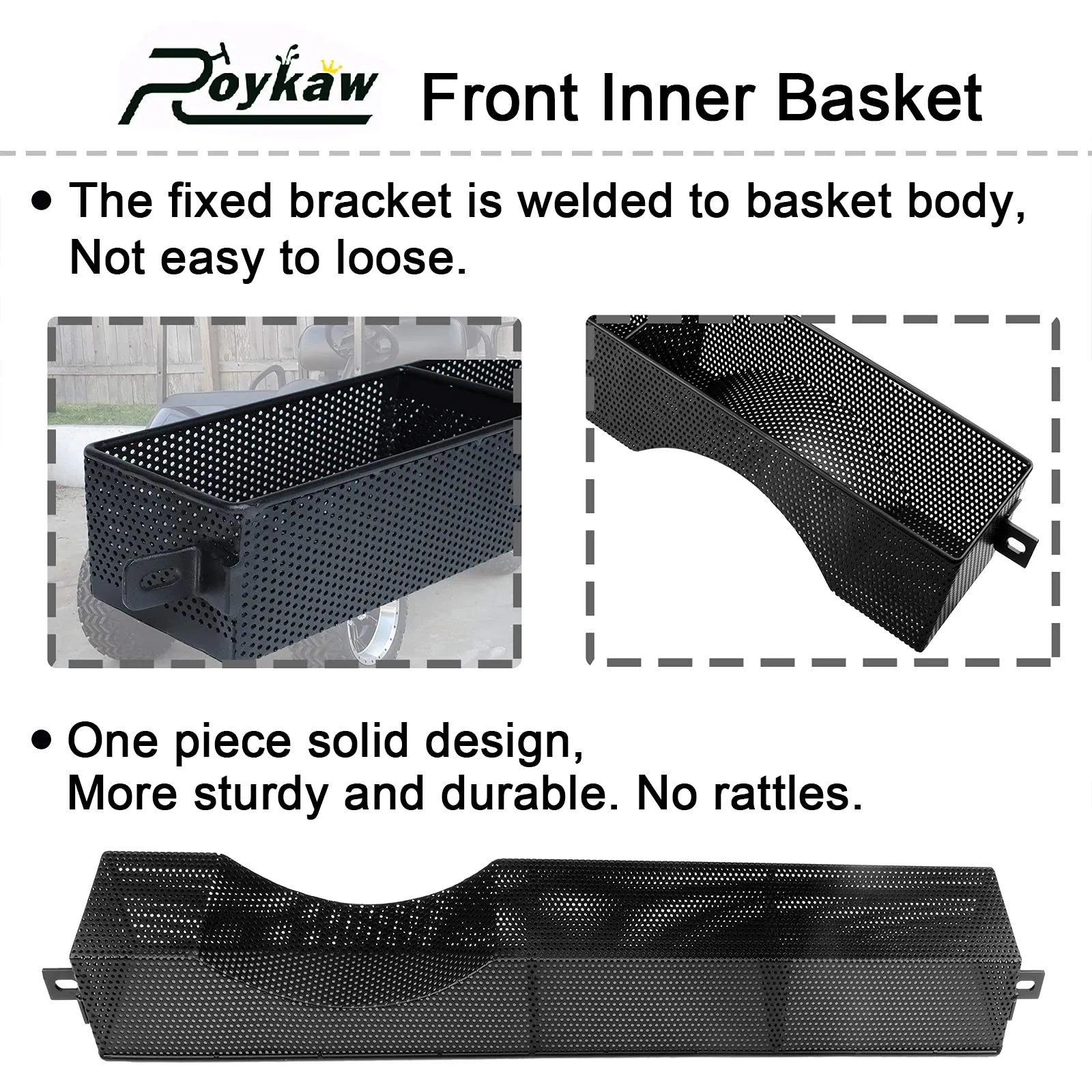 Roykaw Dash Storage Basket for E-Z-GO RXV 2008+ (G-0095) image 2