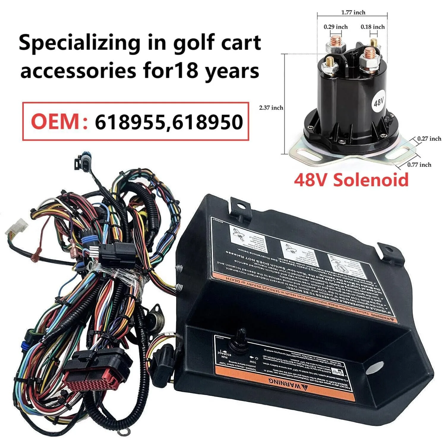 mhanewv 618950 Wiring Harness for E-Z-GO RXV image 4