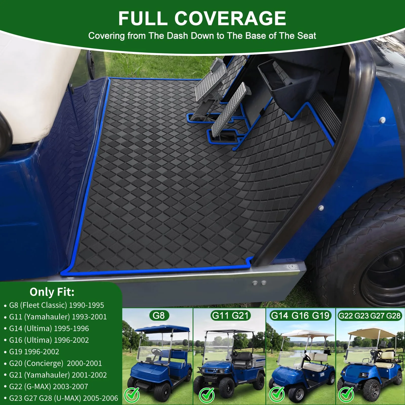 Cartalia Floor Mat for Yamaha G8-G28 Golf Carts YG8-G22FM image 2