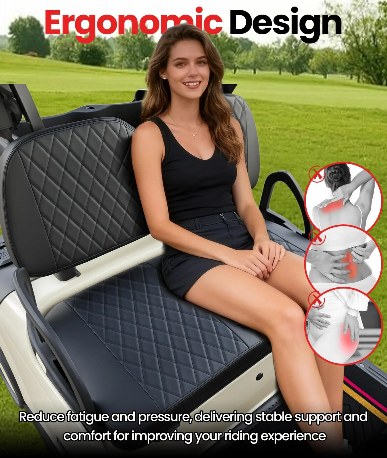 CASISPRO Front Seat Cushion for E-Z-GO RXV 2008+ image 4