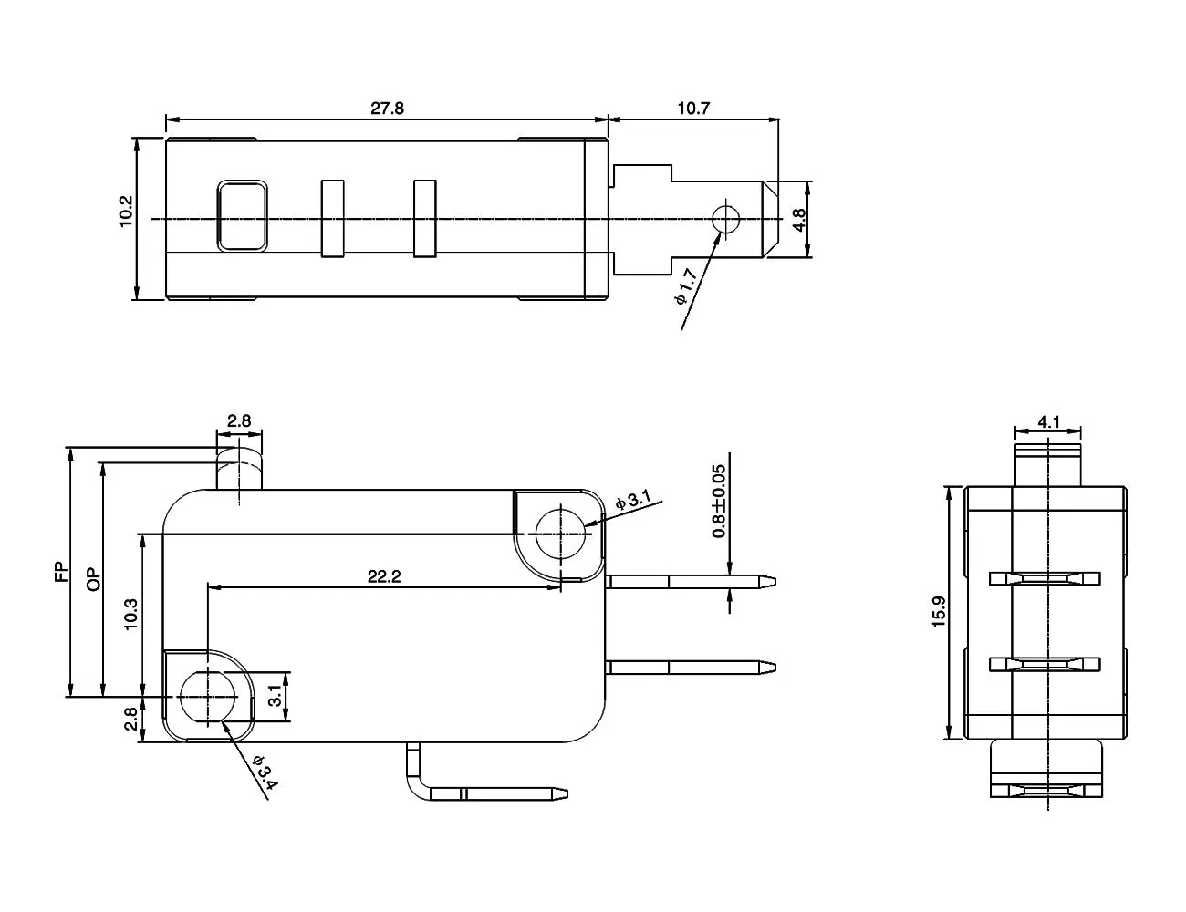 E-Z-GO TXT Accelerator Micro Switch, PDS/DCS image 2