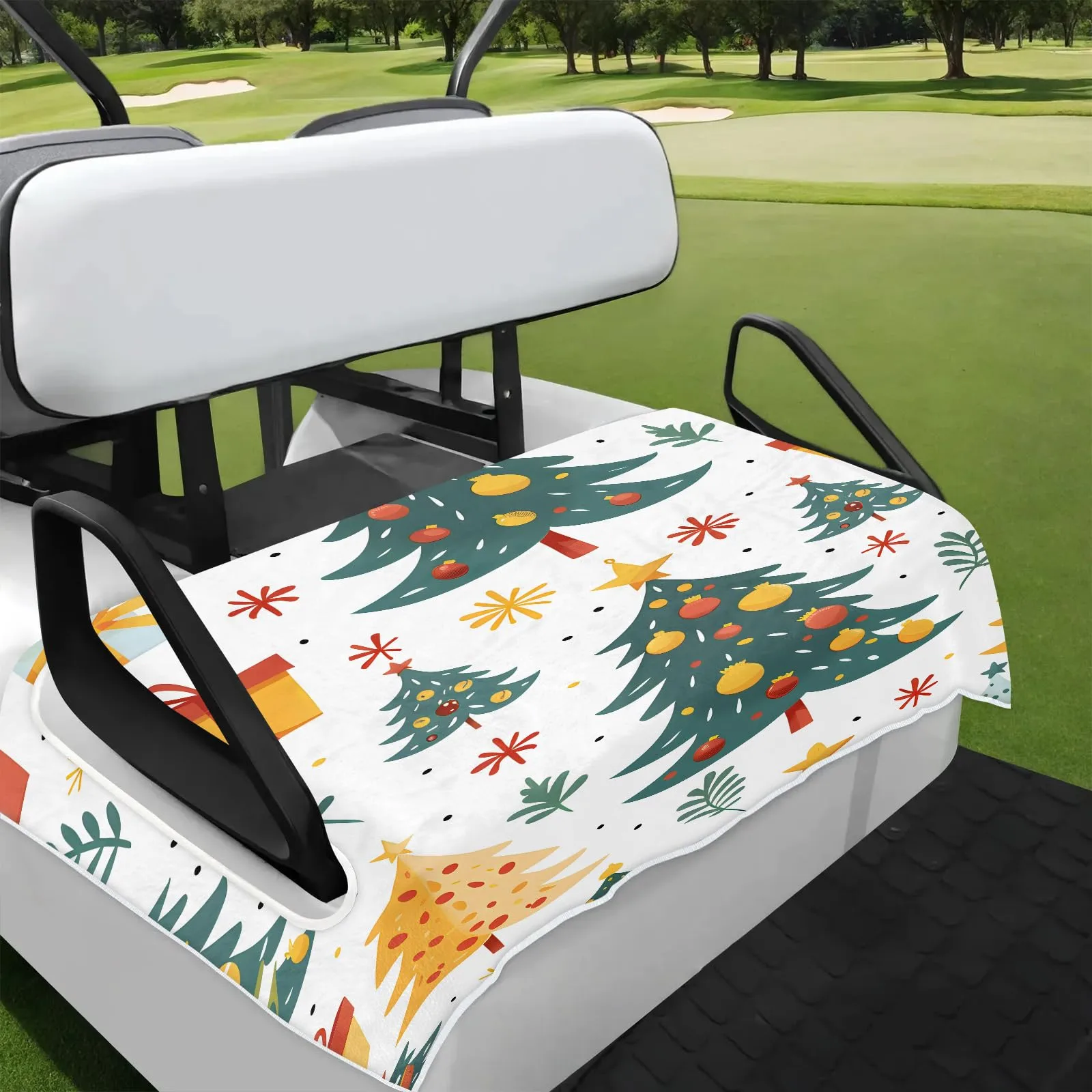 Tiveruda Golf Cart Seat Cover 51" x 31" – Universal 2-Person